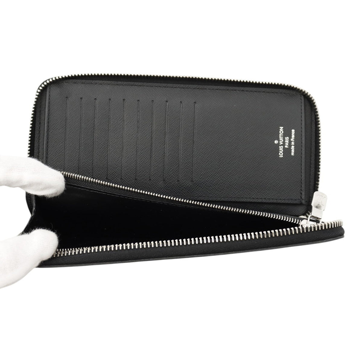 Louis Vuitton Epi Black Noir Epi Leather Long Wallet (Bi-Fold) (Pre-Owned)