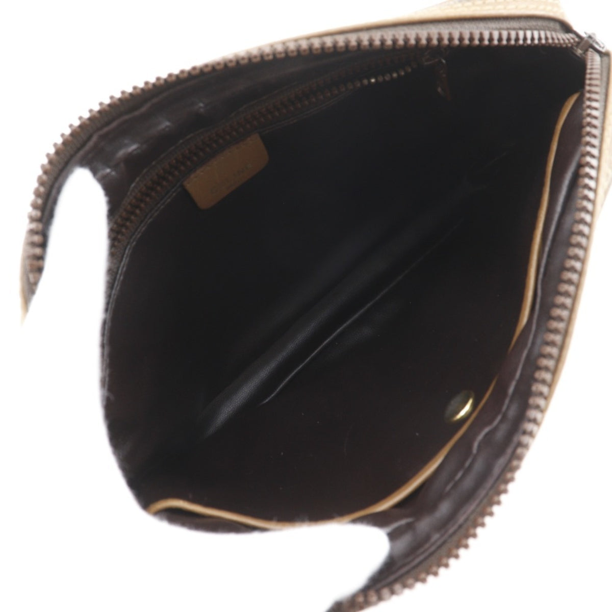 Celine Brown Pvc Clutch Bag (Pre-Owned)