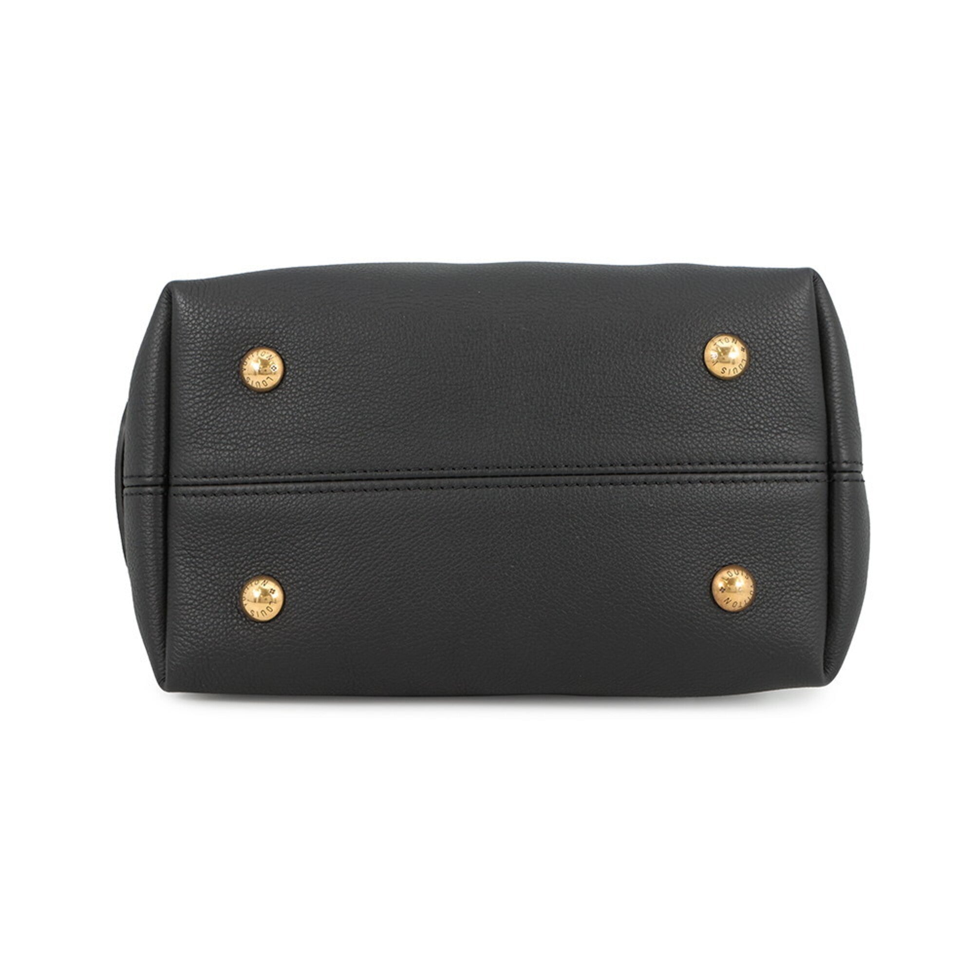 Louis Vuitton Monogram Black Noir Leather Handbag Shoulder Bag (Pre-Owned)