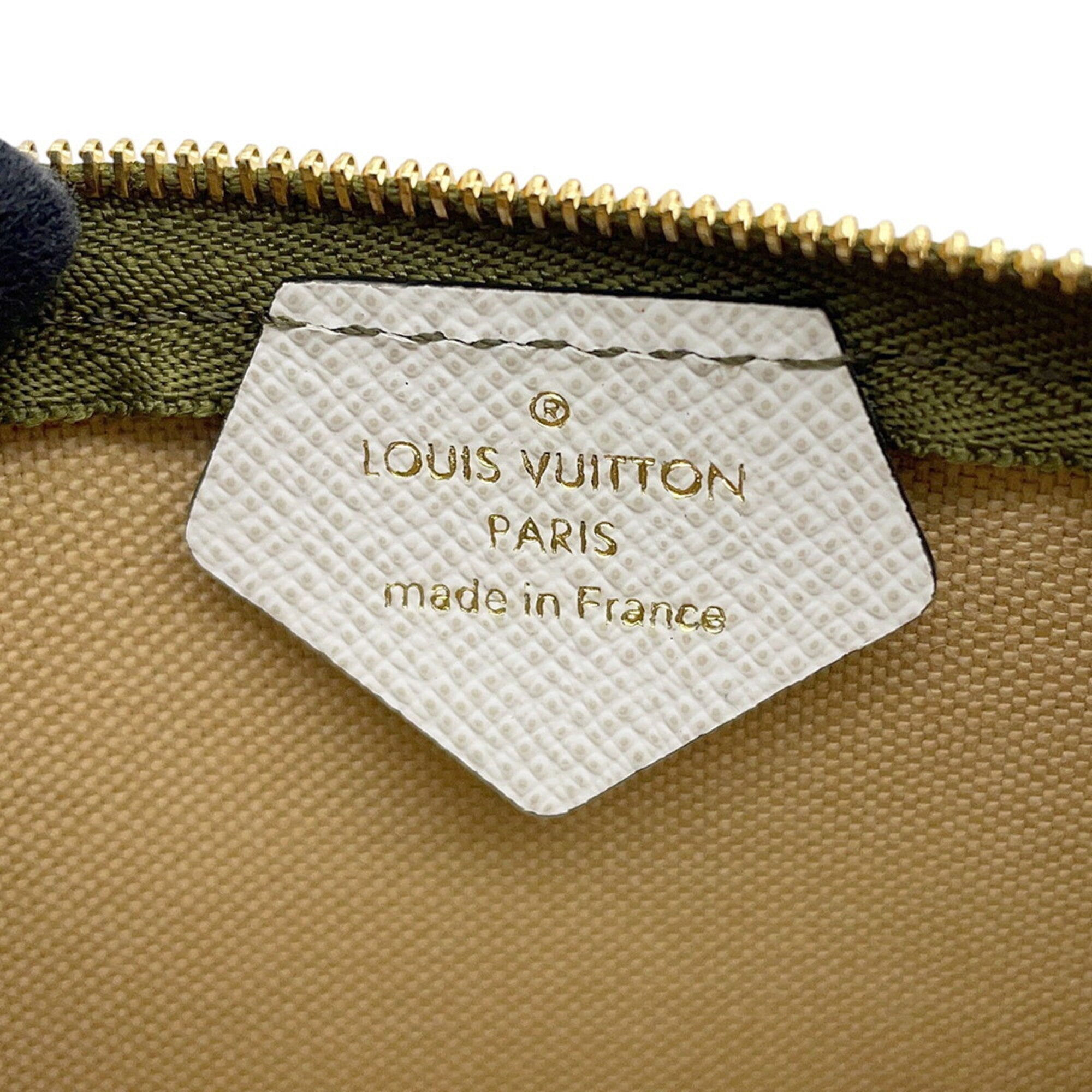 Louis Vuitton Monogram Beige Khaki Pouch (Pre-Owned)