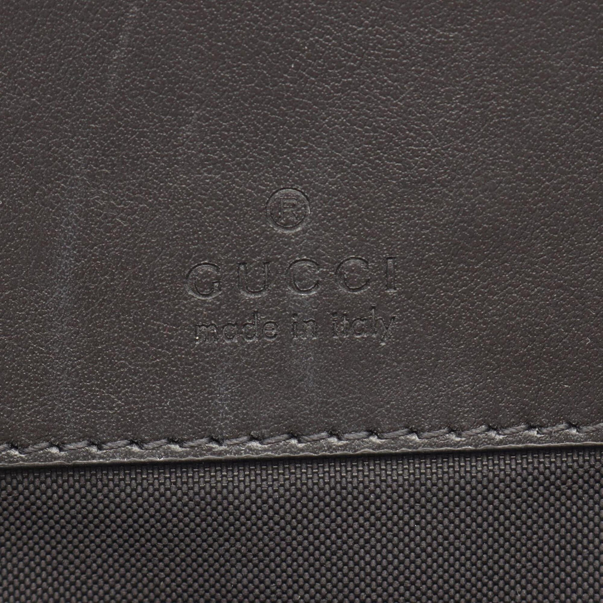 Gucci Black Canvas Leather Backpack Handbag (Pre-Owned)