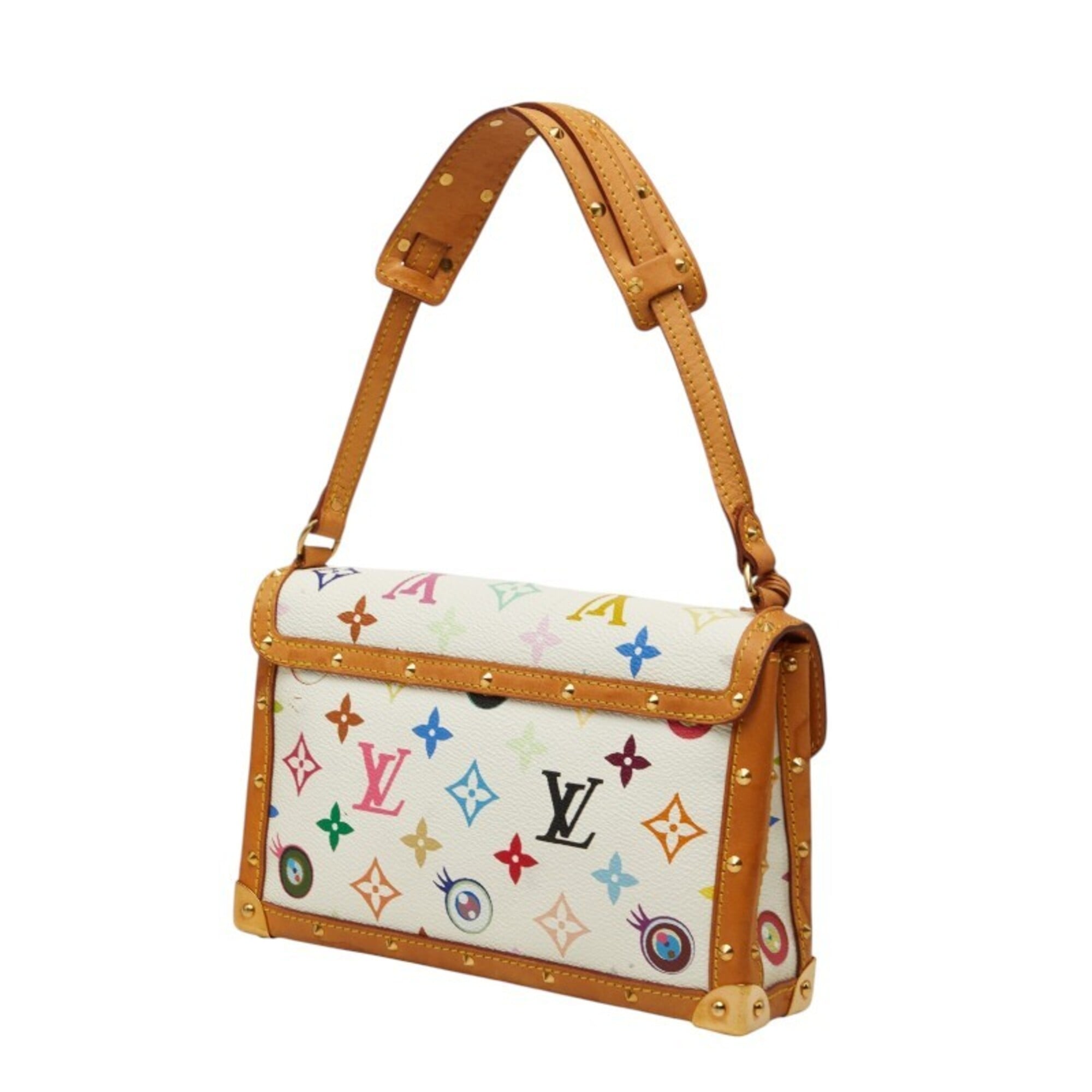 Louis Vuitton Blanc White Pvc Leather Pochette Shoulder Bag (Pre-Owned)