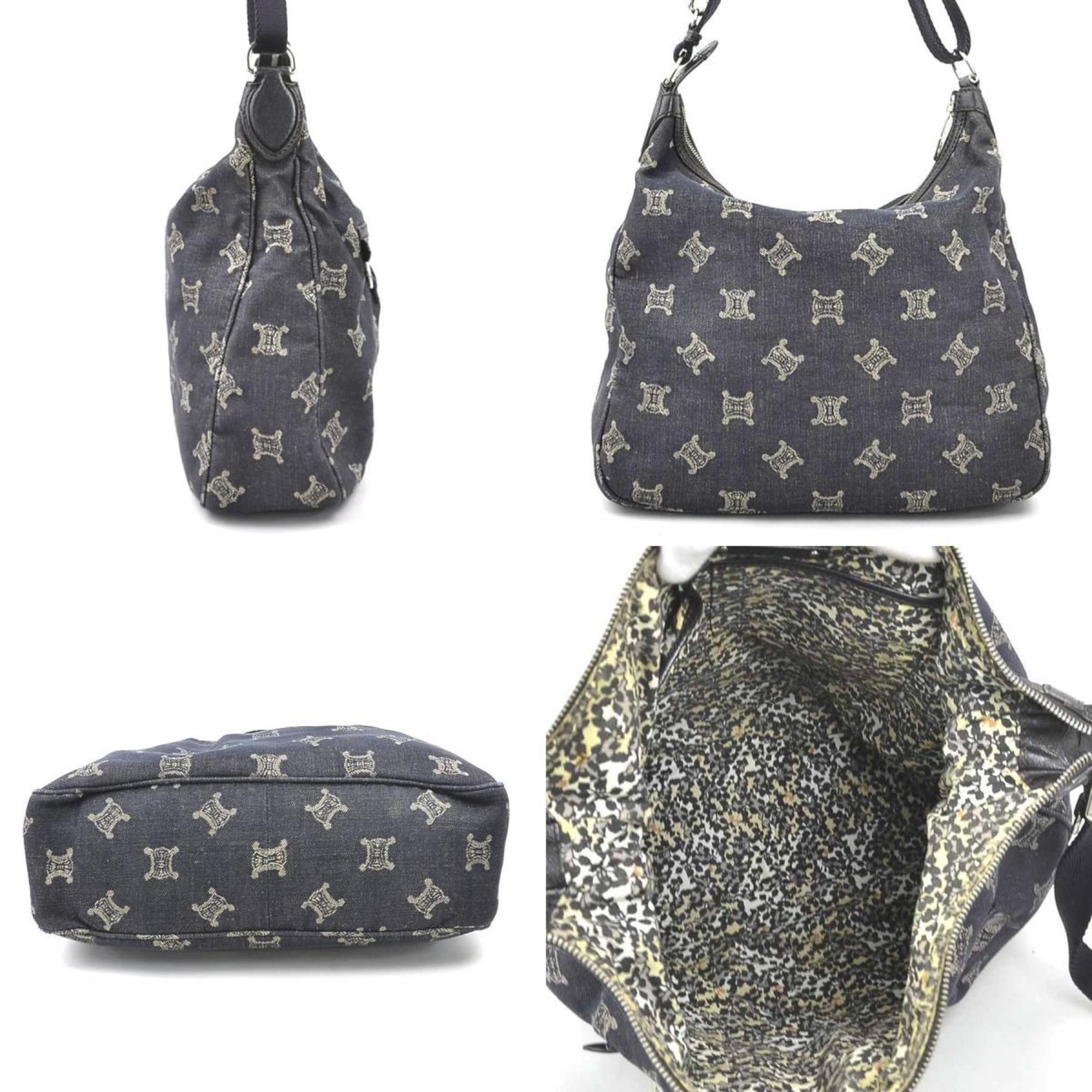 Celine Blue Denim Shoulder Bag (Pre-Owned)