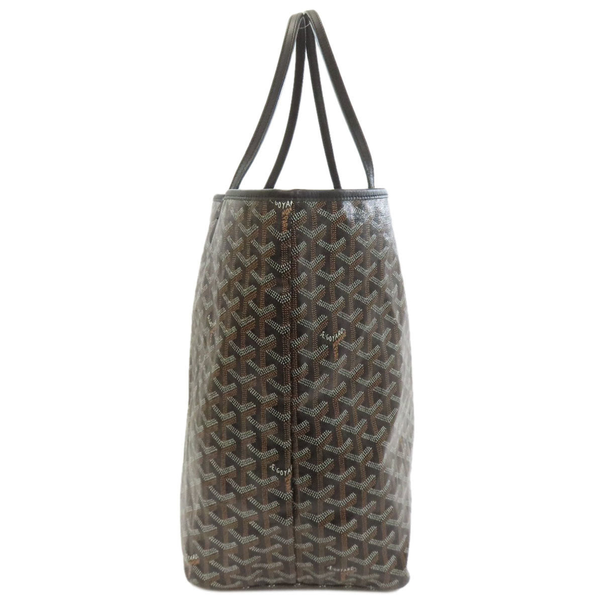 Goyard Black Brown Coated Canvas Tote Bag (Pre-Owned)