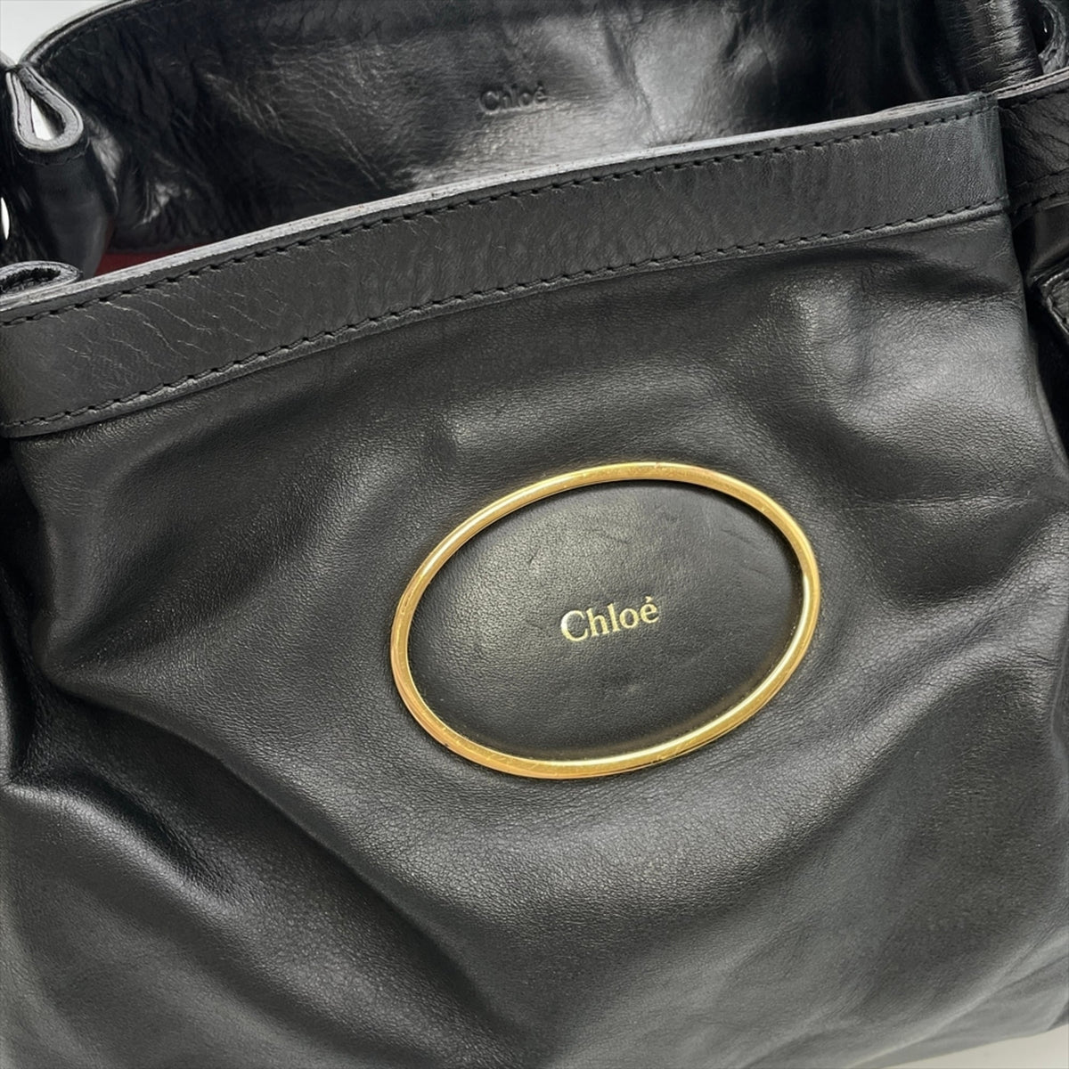 Chloé Black Leather Tote Bag (Pre-Owned)