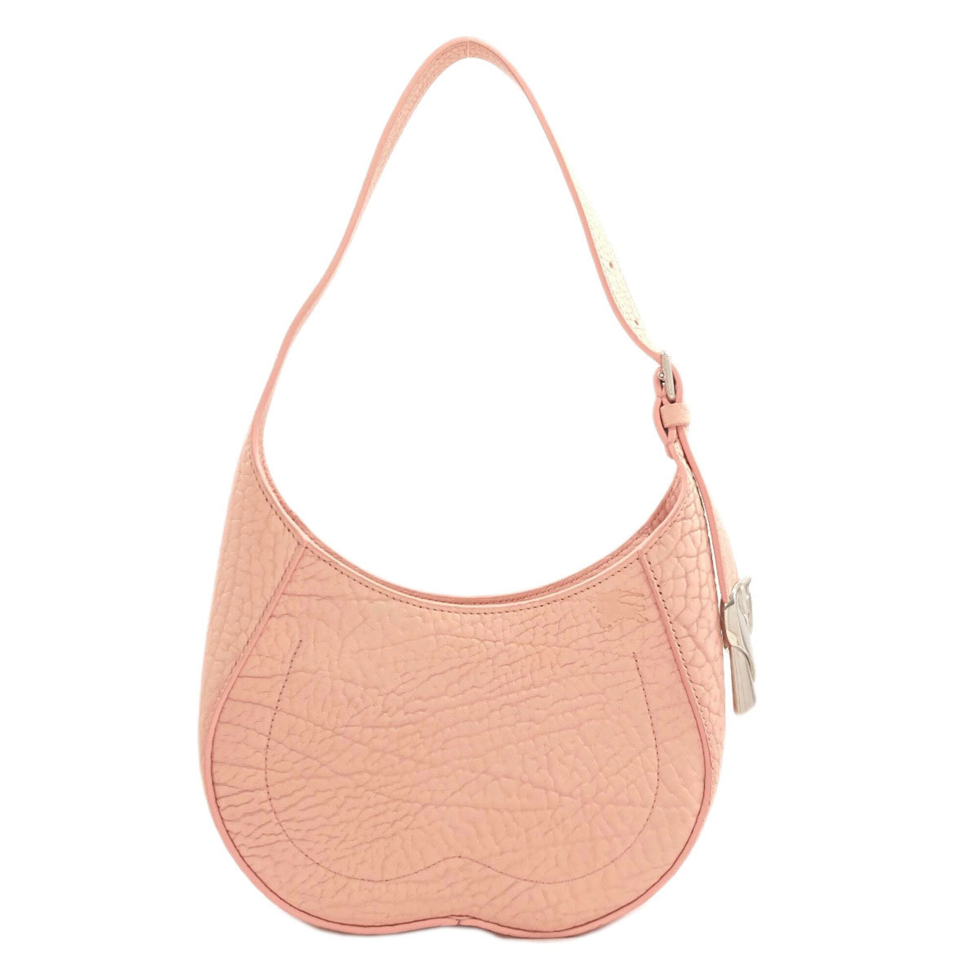 Burberry Pink Leather Shoulder Bag (Pre-Owned)