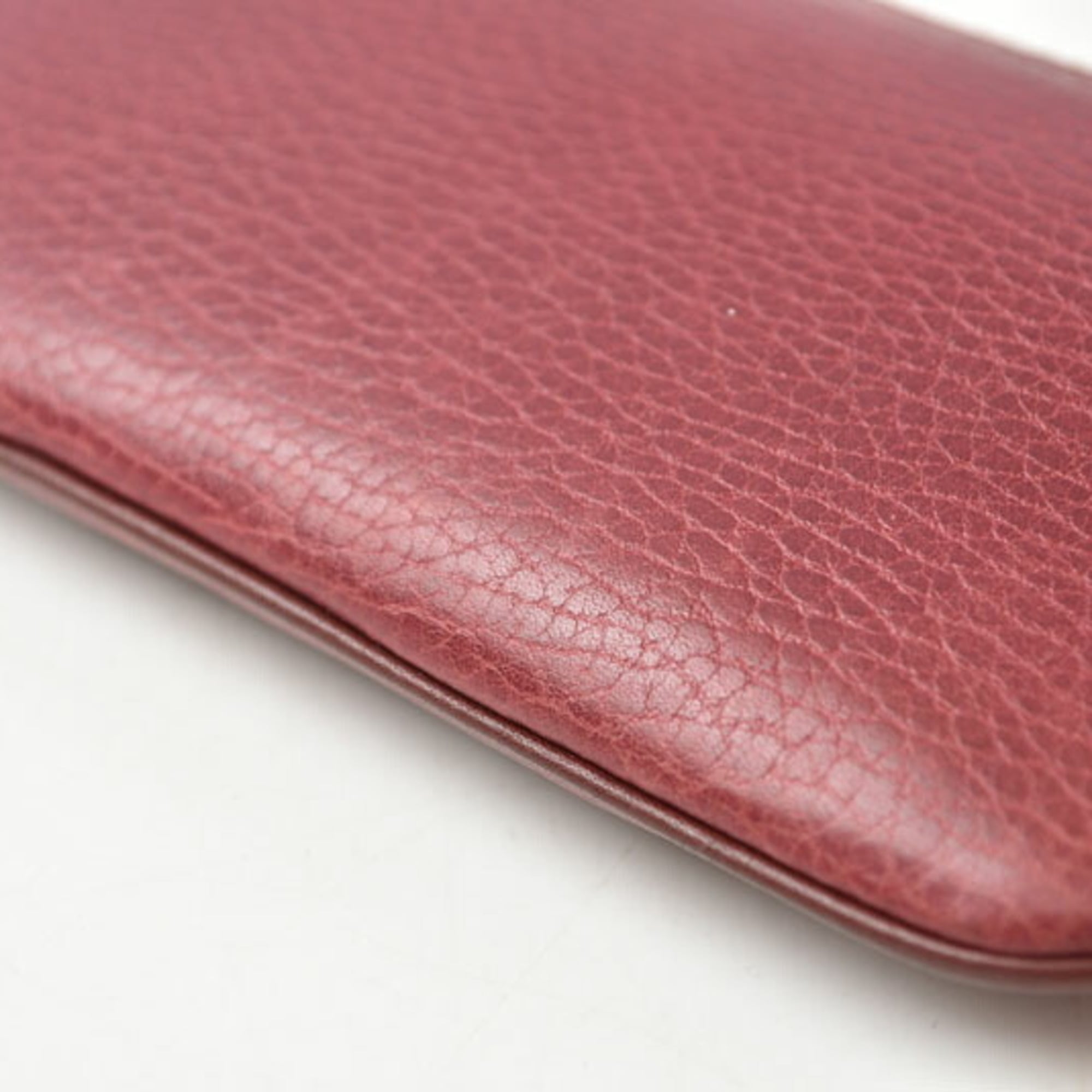 Cartier Must Bordeaux Leather Pouch (Pre-Owned)