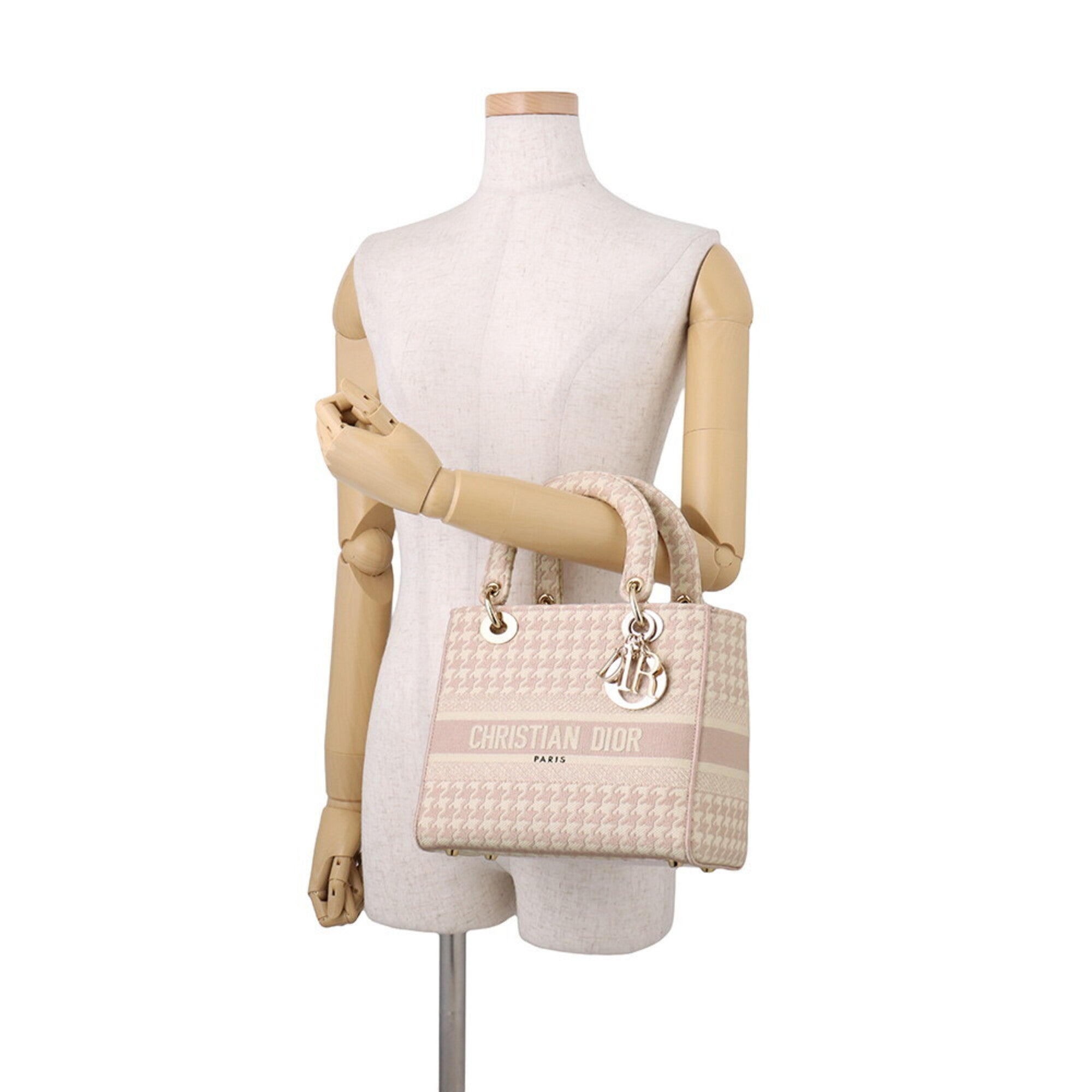 Christian Dior Gold Canvas Handbag (Pre-Owned)
