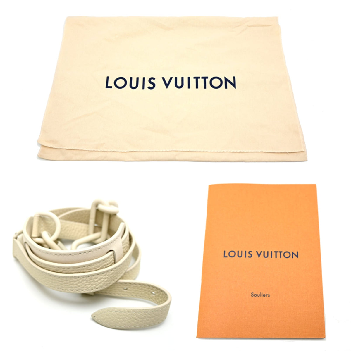Louis Vuitton White Leather Shoulder Bag (Pre-Owned)