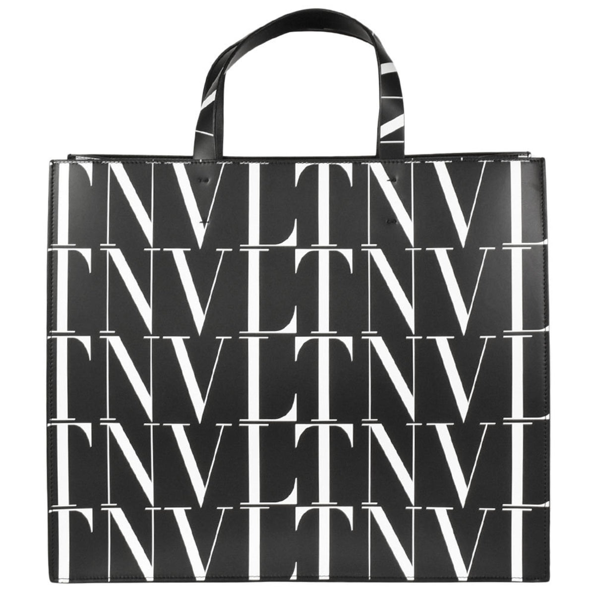 Valentino Black Leather Tote Bag (Pre-Owned)