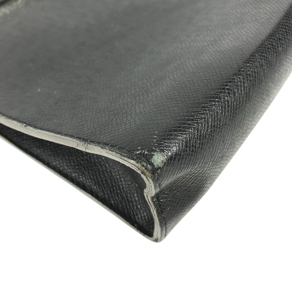 Louis Vuitton Ardoise Black Taiga Leather Clutch Bag Pochette Pouch (Pre-Owned)