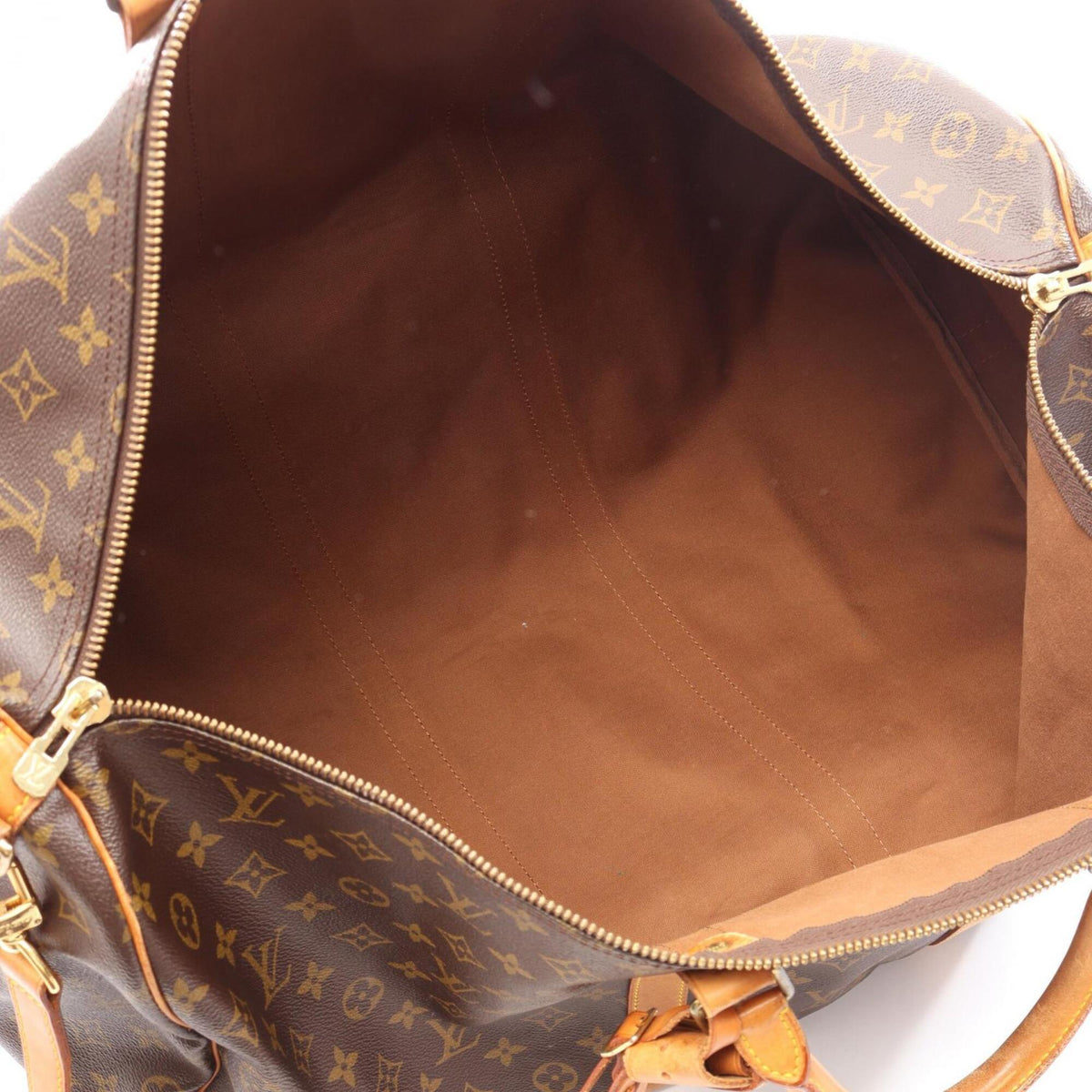 Louis Vuitton Brown Monogram Monogram Leather Boston Bag Handbag (Pre-Owned)