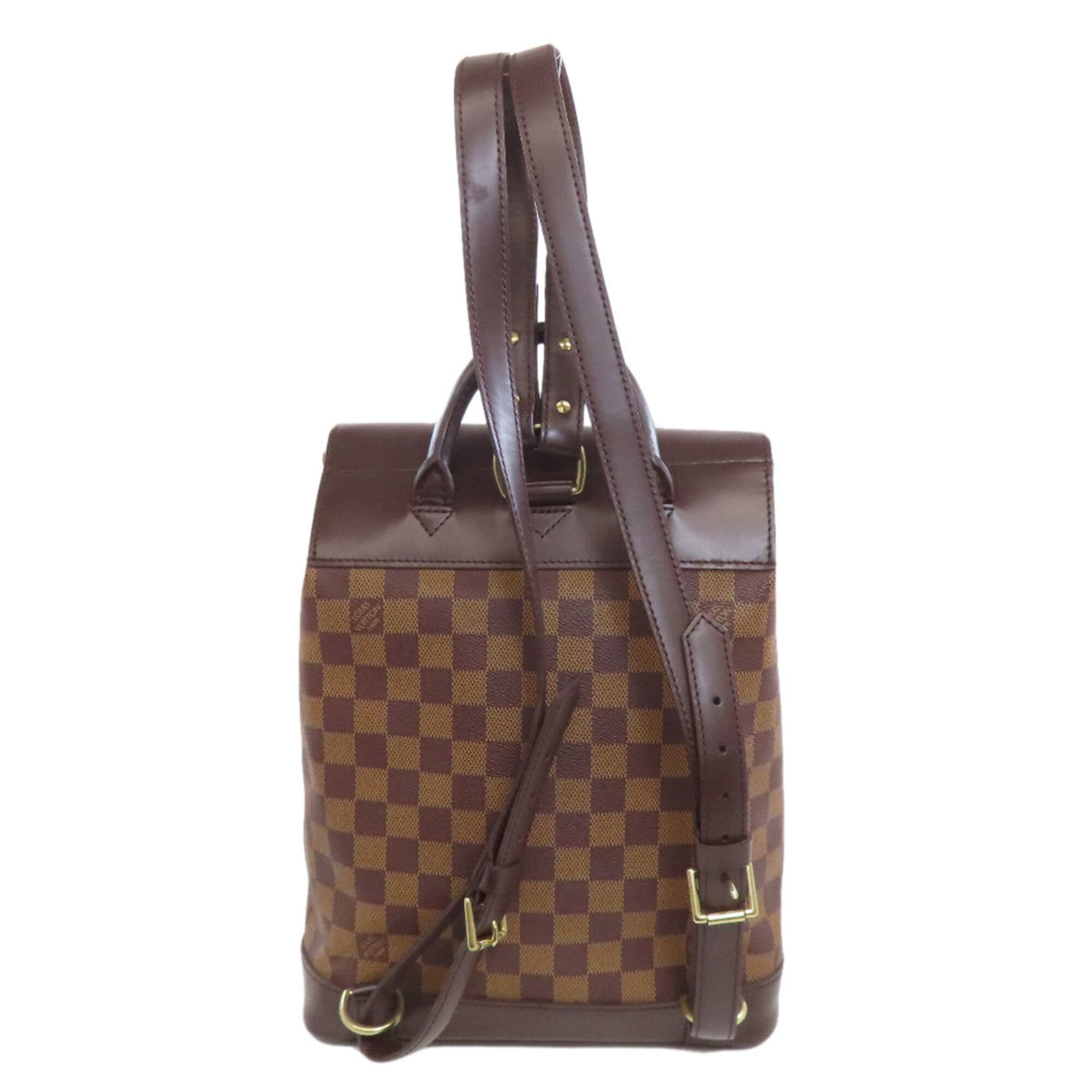 Louis Vuitton Brown Damier Canvas Ebene Damier Canvas Backpack (Pre-Owned)