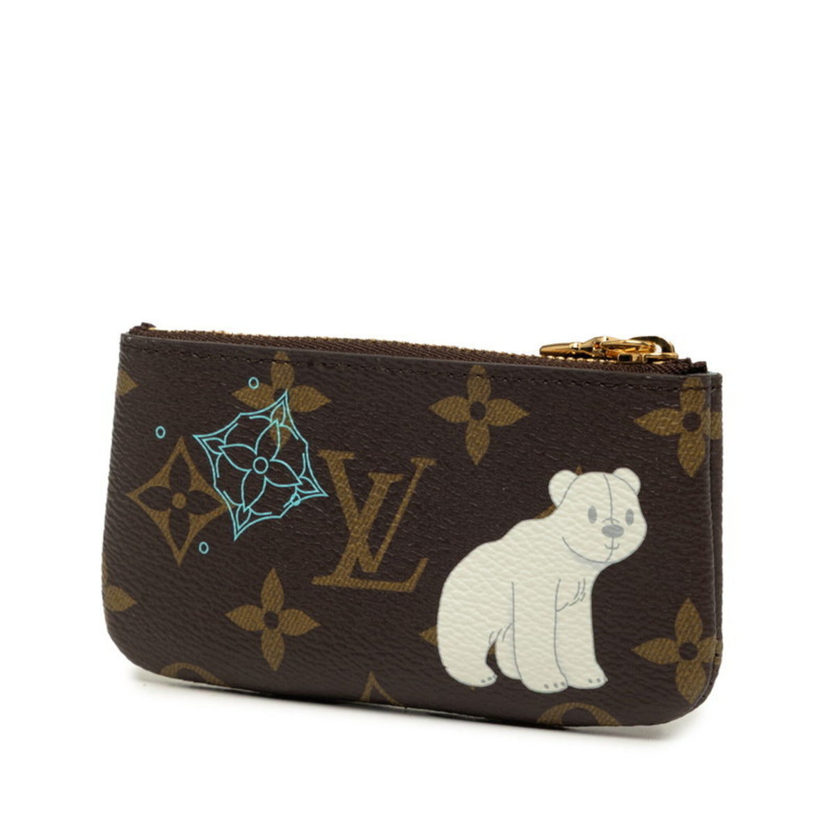 Louis Vuitton Azur Brown Pvc Leather Coin Purse/Coin Case (Pre-Owned)