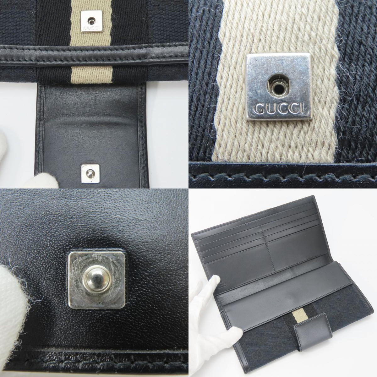 Gucci Black Gg Canvas Coin Purse/Coin Case (Pre-Owned)