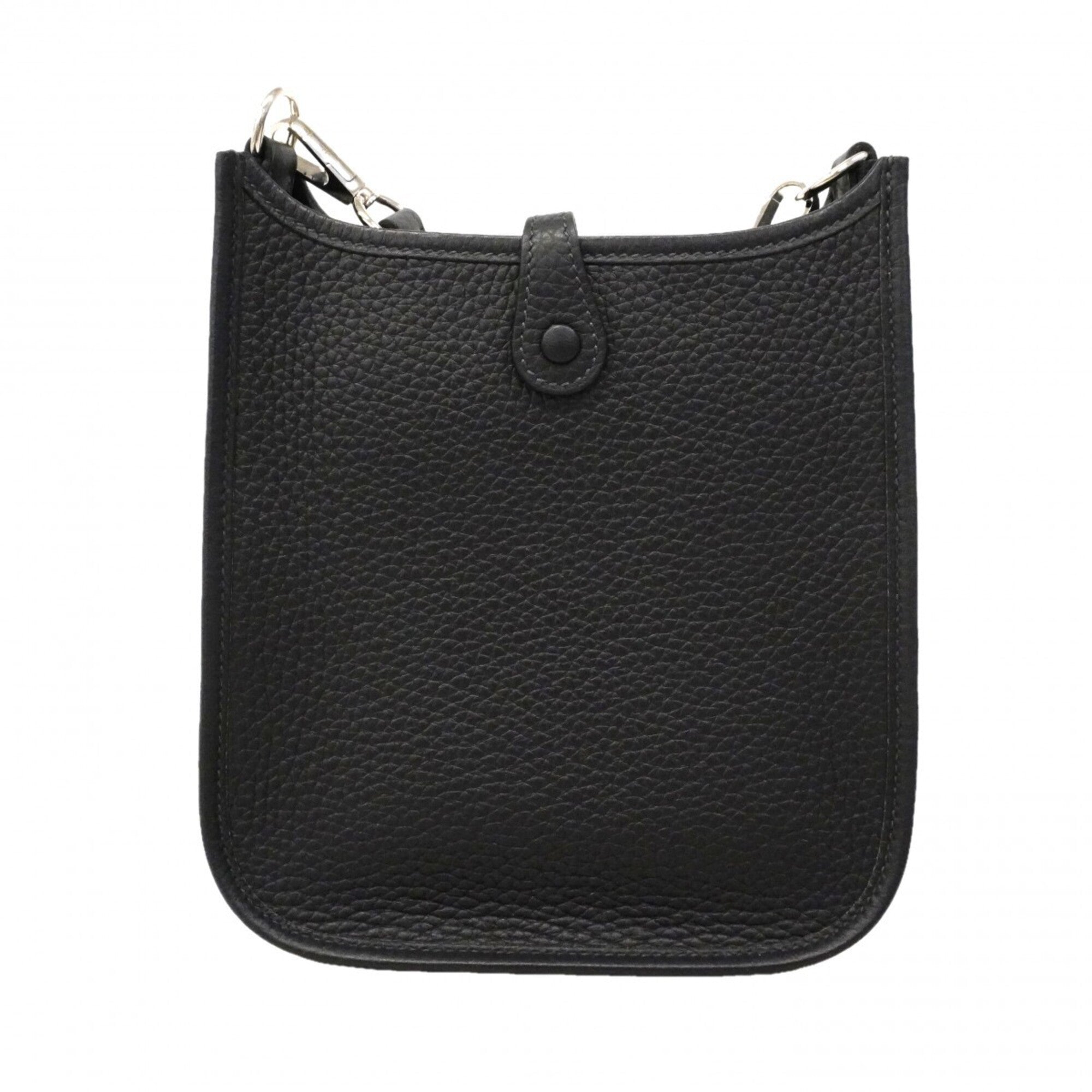 Hermes Black Taurillon Clemence Leather Shoulder Bag (Pre-Owned)