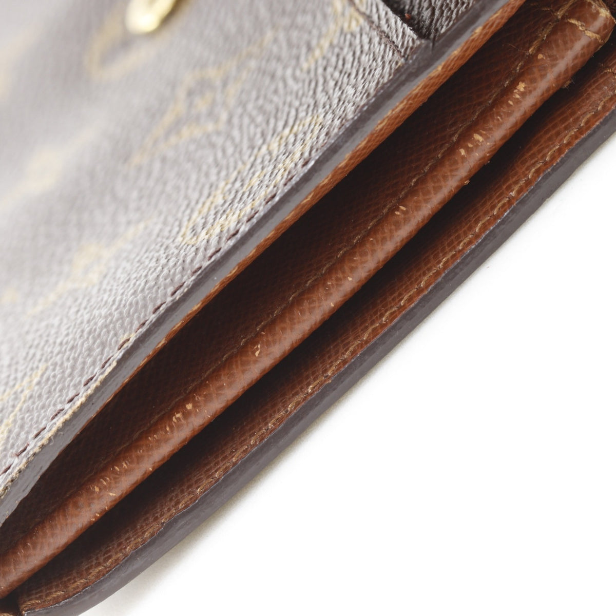 Louis Vuitton Monogram Brown Monogram Long Wallet (Bi-Fold) (Pre-Owned)