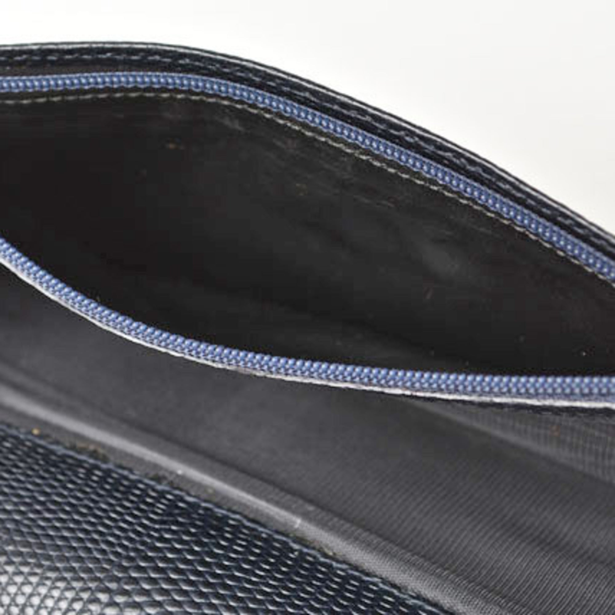 Salvatore Ferragamo Dark Navy Leather Long Wallet (Bi-Fold) (Pre-Owned)
