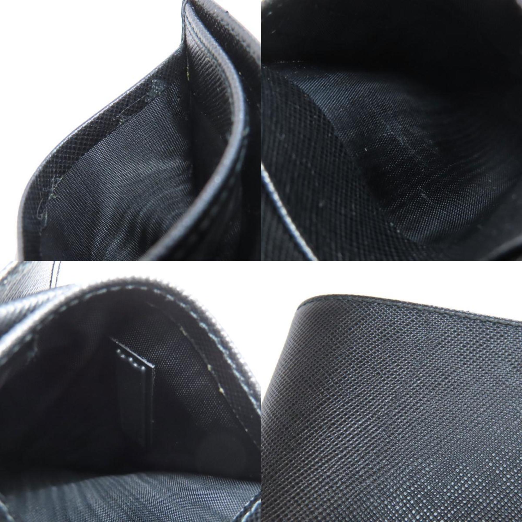 Prada Black Leather Wallet (Bi-Fold) (Pre-Owned)