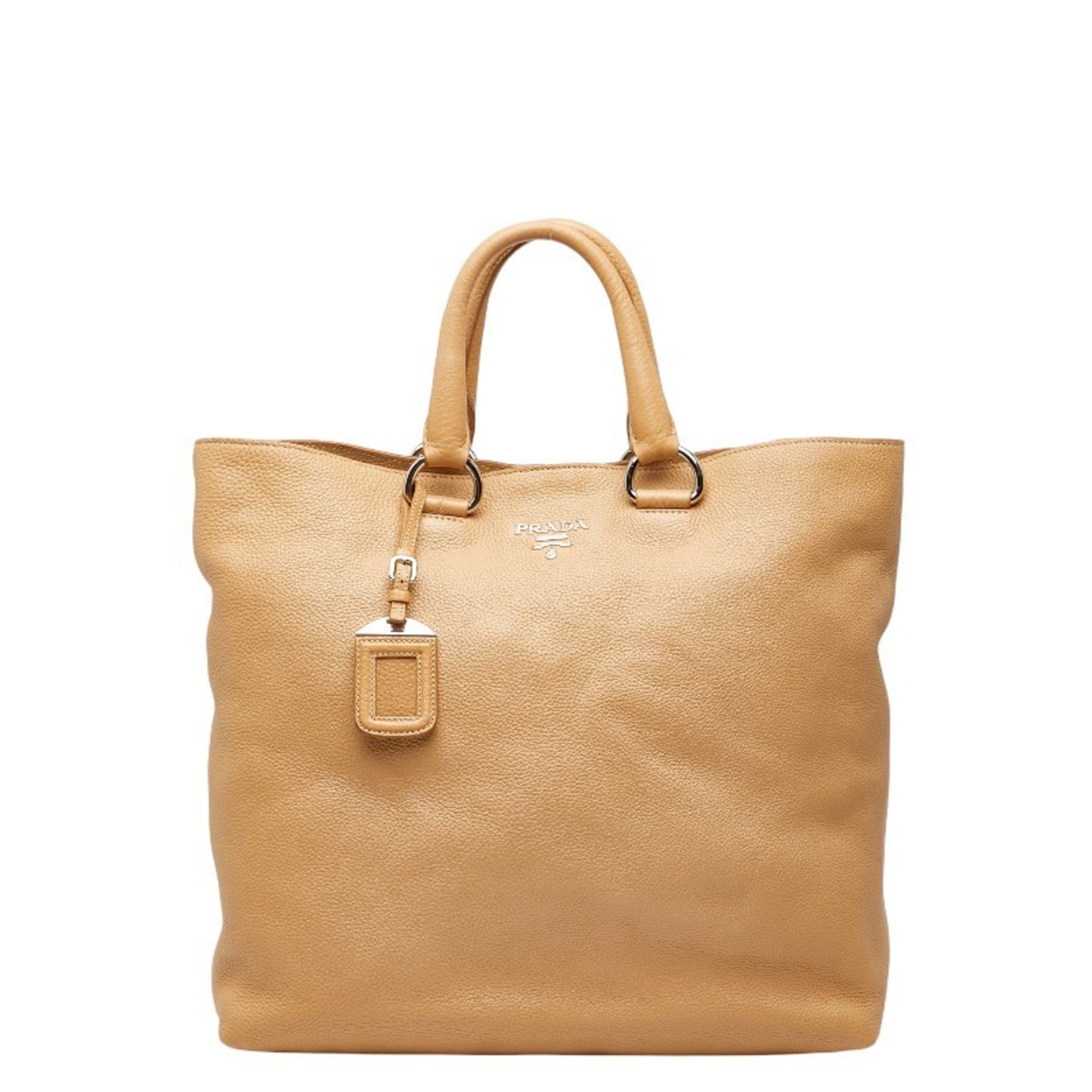 Prada Beige Leather Handbag (Pre-Owned)