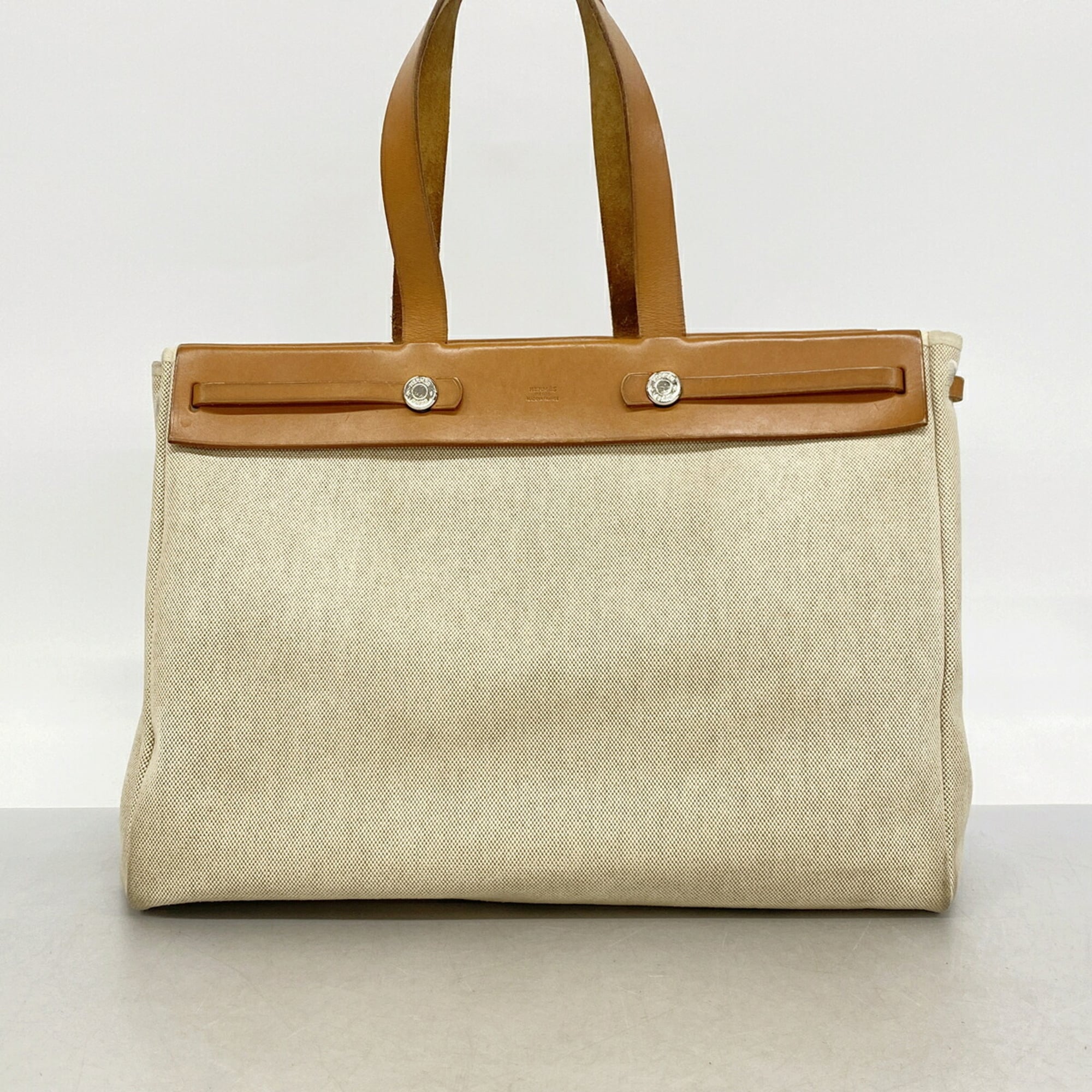 Hermes Natural Toile H Tote Bag (Pre-Owned)