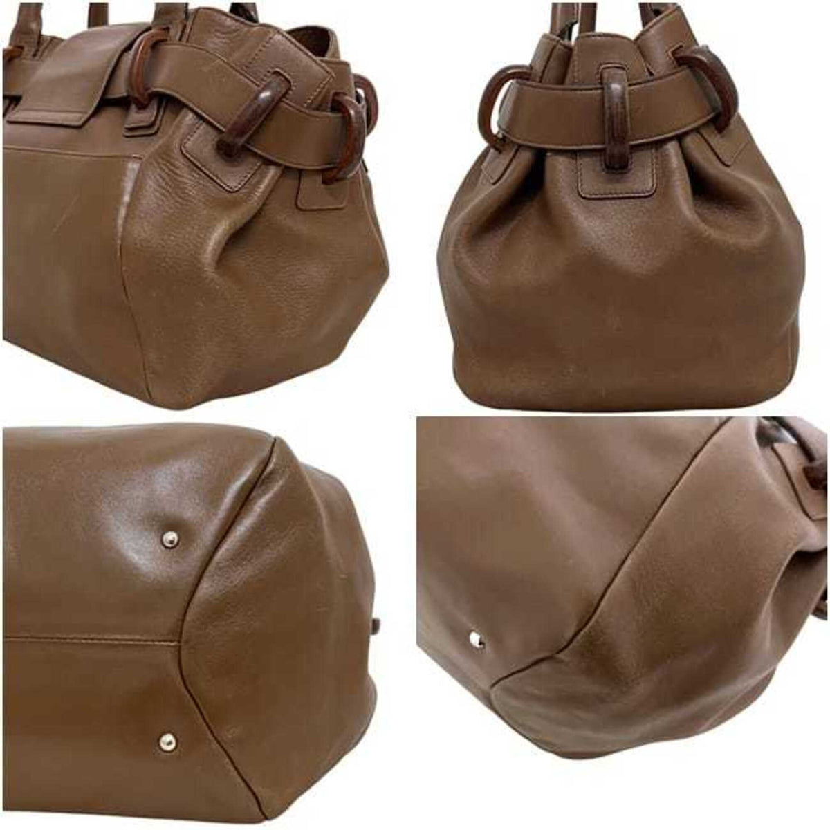 Salvatore Ferragamo Brown Leather Tote Bag (Pre-Owned)