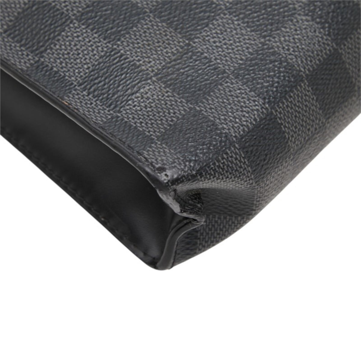 Louis Vuitton Black Pvc Leather Pochette (Pre-Owned)