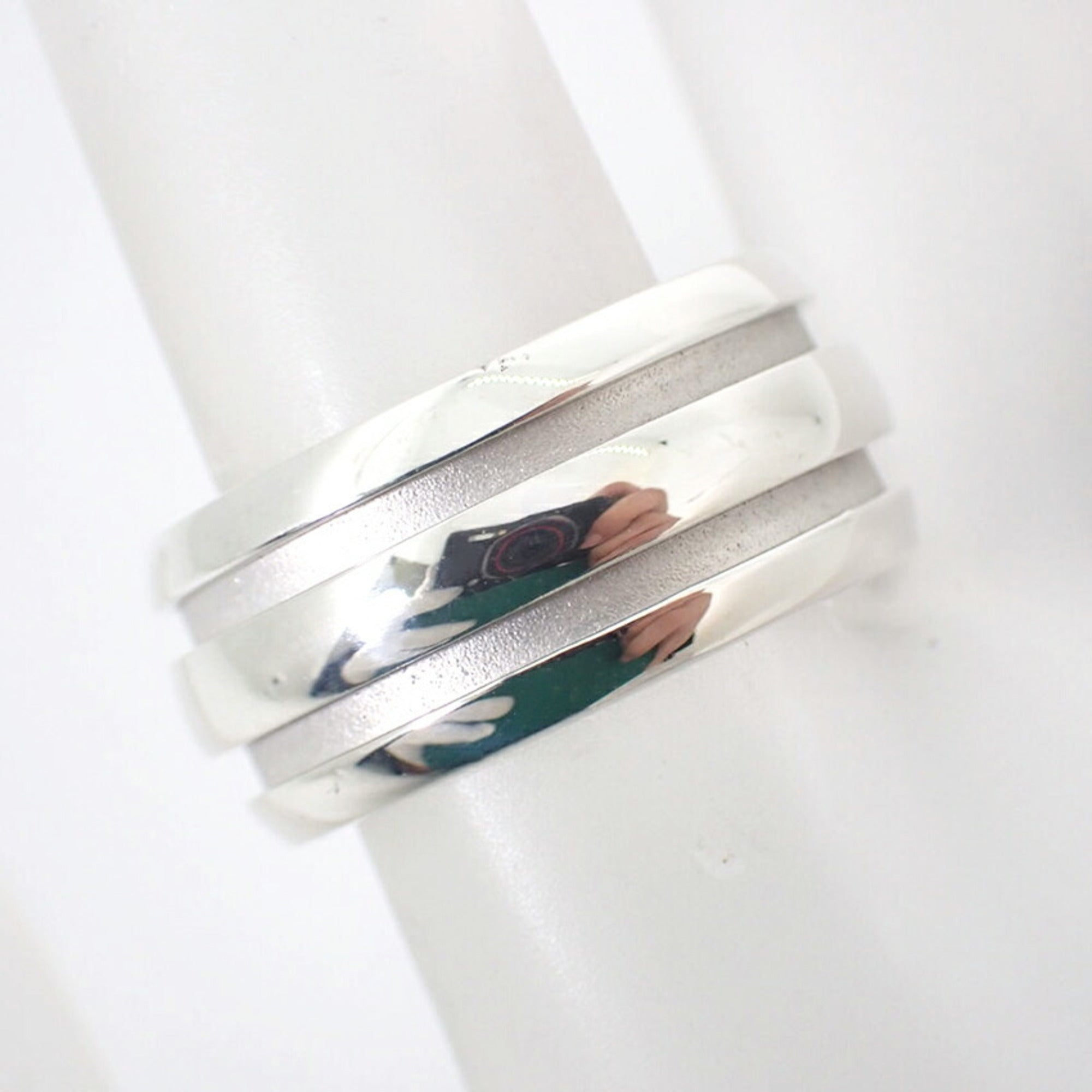 Tiffany Silver Sterling Silver 925 Band Ring (Pre-Owned)