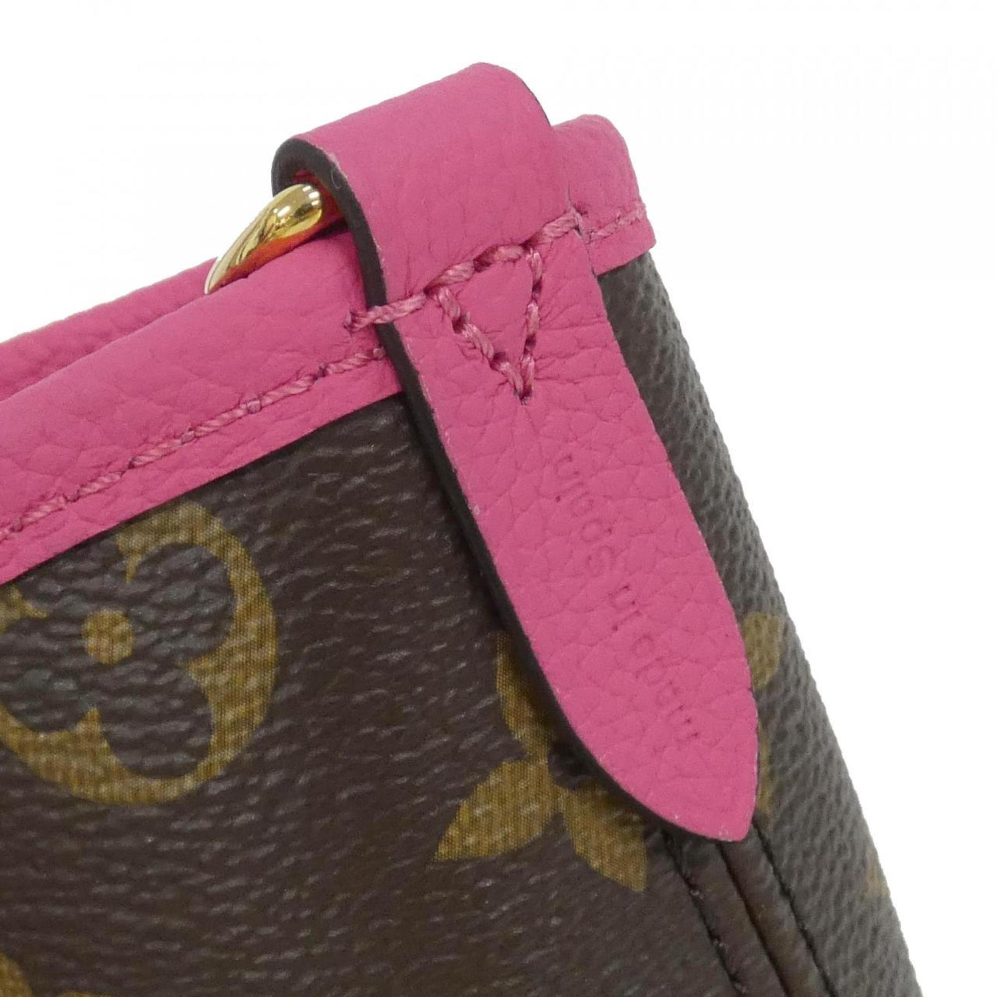 Louis Vuitton Monogram Marron Rose Coated Canvas Leather Handbag (Pre-Owned)