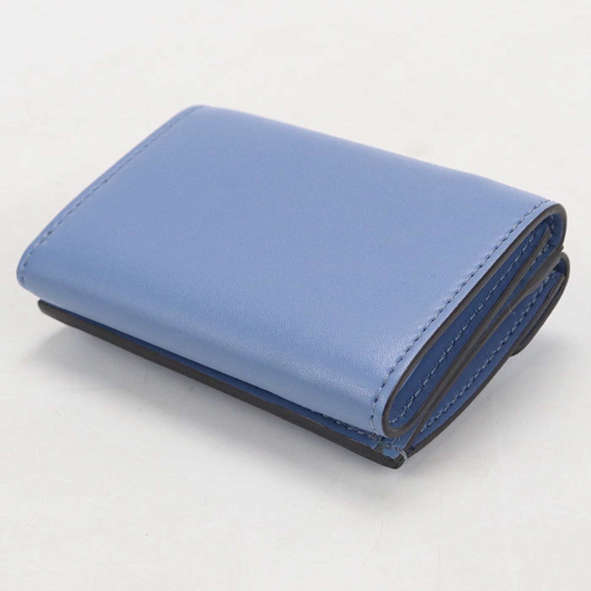 Fendi Blue Leather Wallet (Tri-Fold) (Pre-Owned)