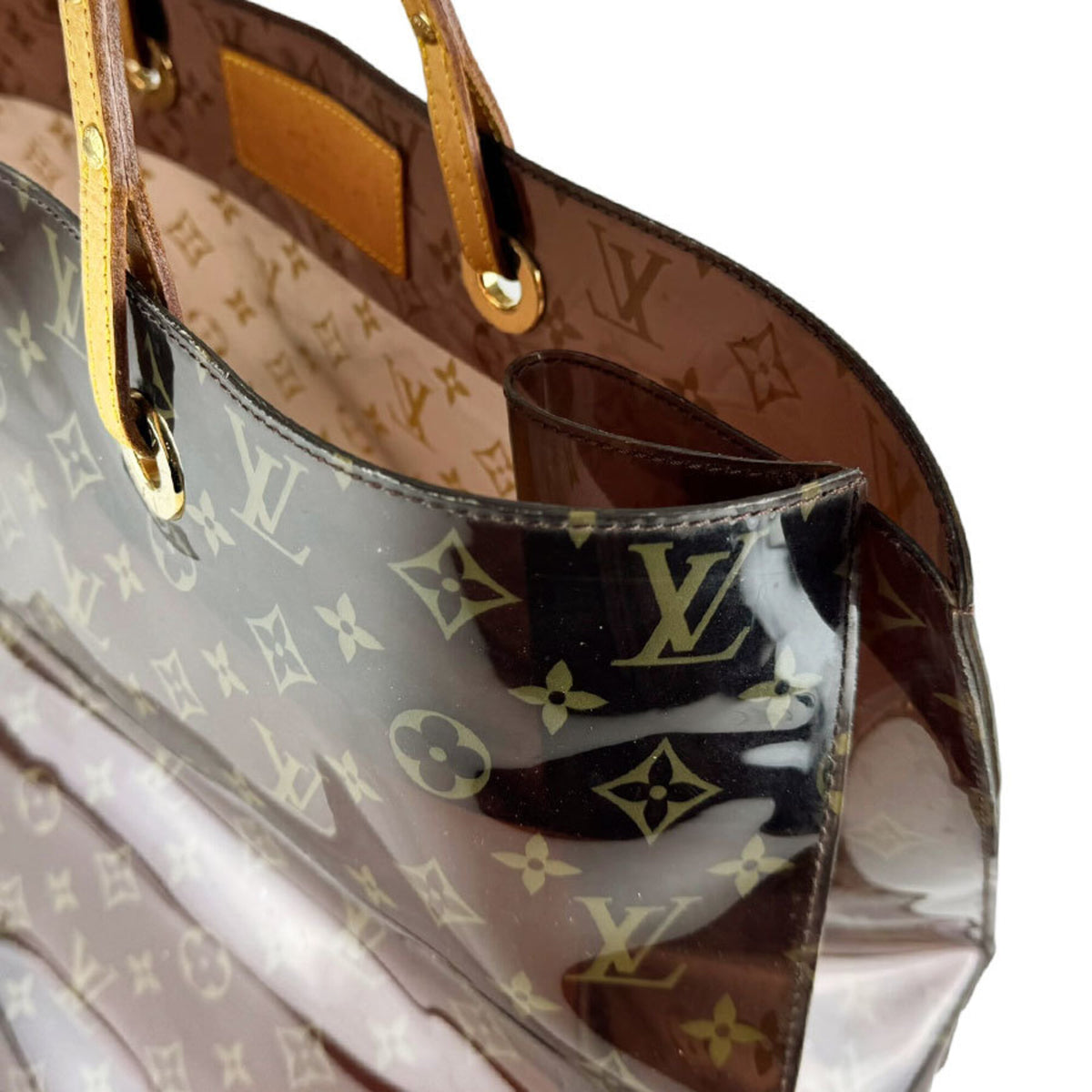 Louis Vuitton Brown Monogram Pvc Leather Handbag (Pre-Owned)
