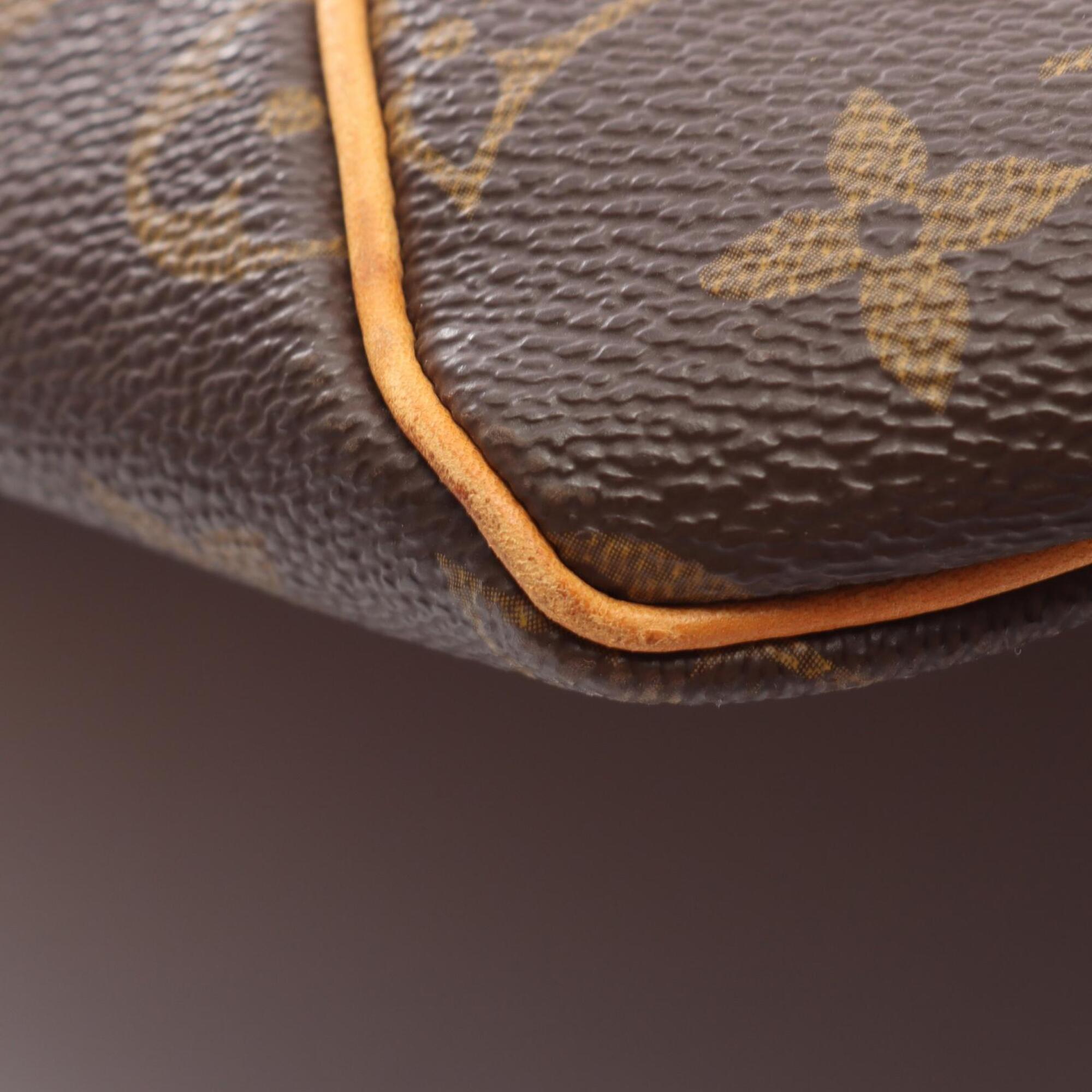 Louis Vuitton Brown Coated Canvas Leather Boston Bag Handbag (Pre-Owned)