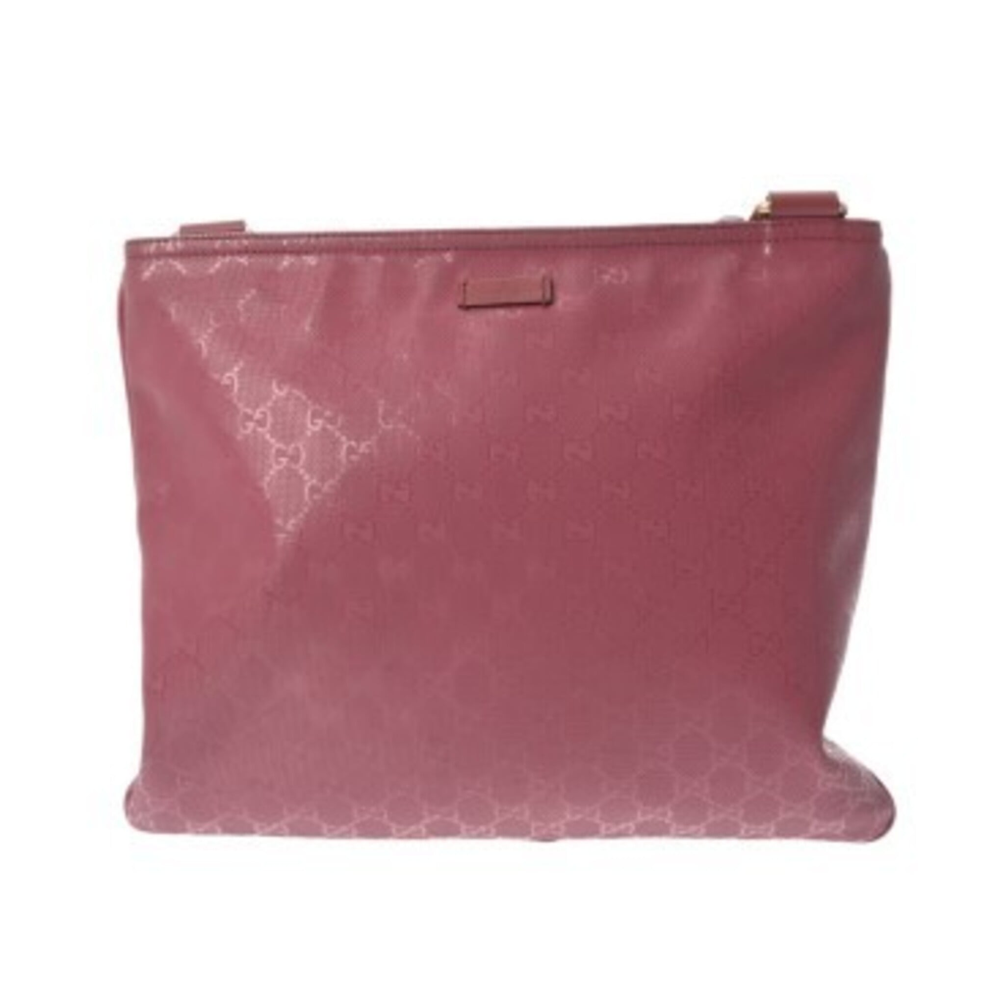 Gucci Pink Pvc Leather Shoulder Bag (Pre-Owned)