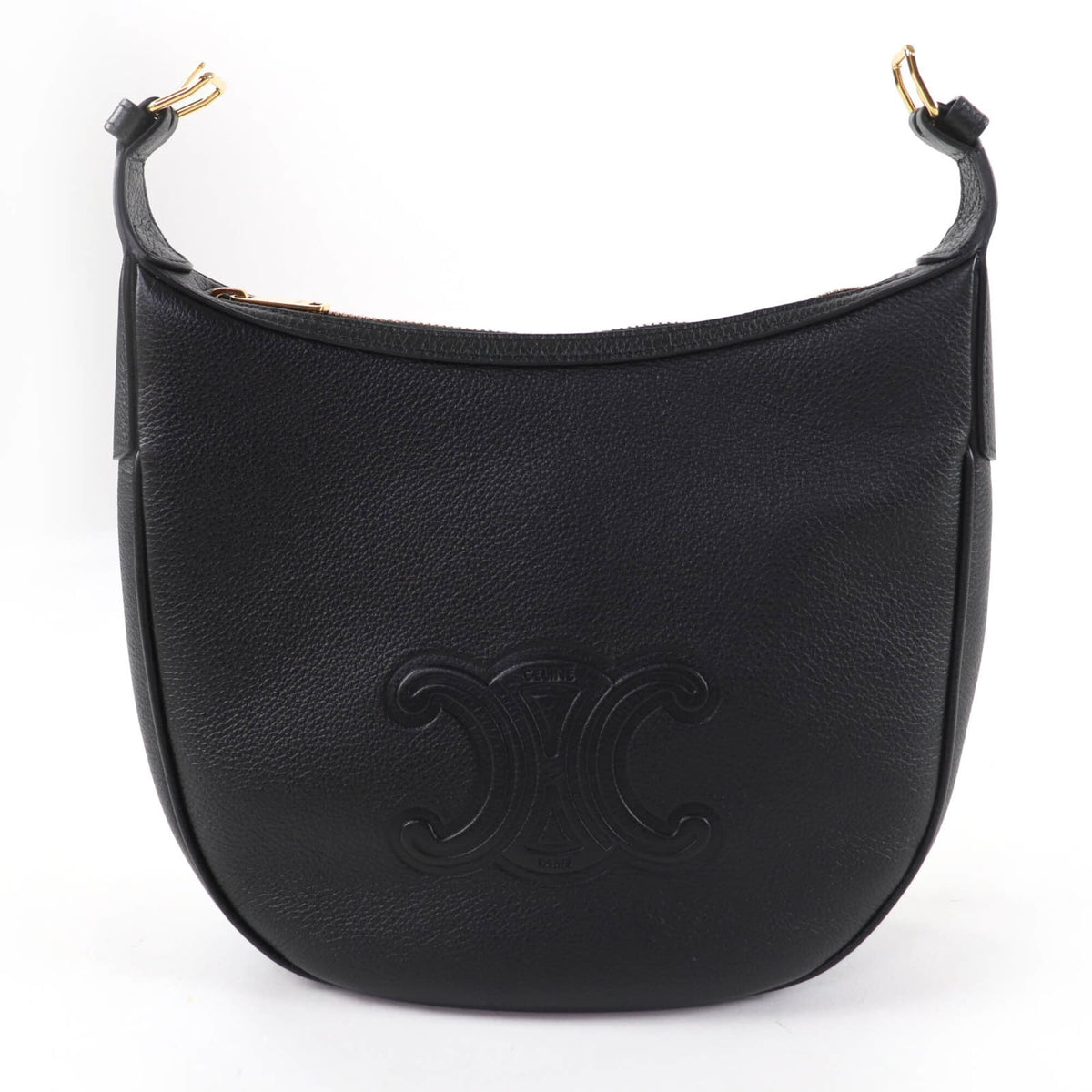Celine Black Leather Handbag Shoulder Bag (Pre-Owned)