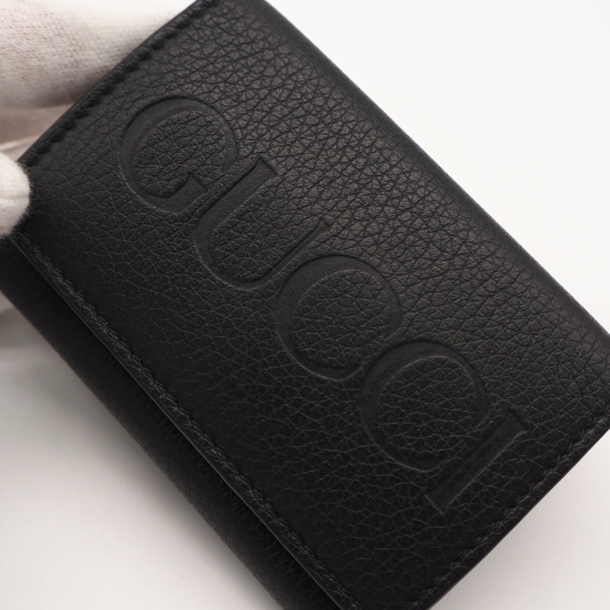 Gucci Black Leather Wallet (Tri-Fold) (Pre-Owned)