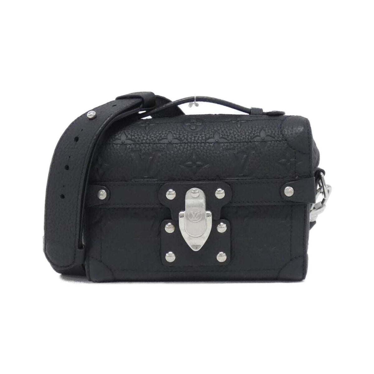 Louis Vuitton Black Leather Handbag (Pre-Owned)
