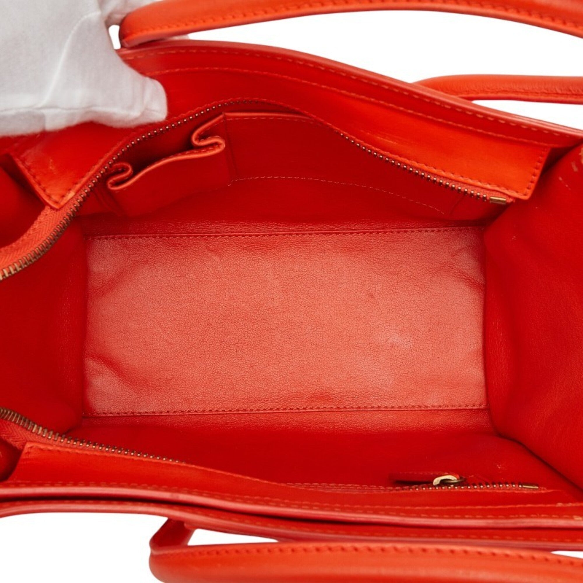 Celine Orange Leather Handbag (Pre-Owned)