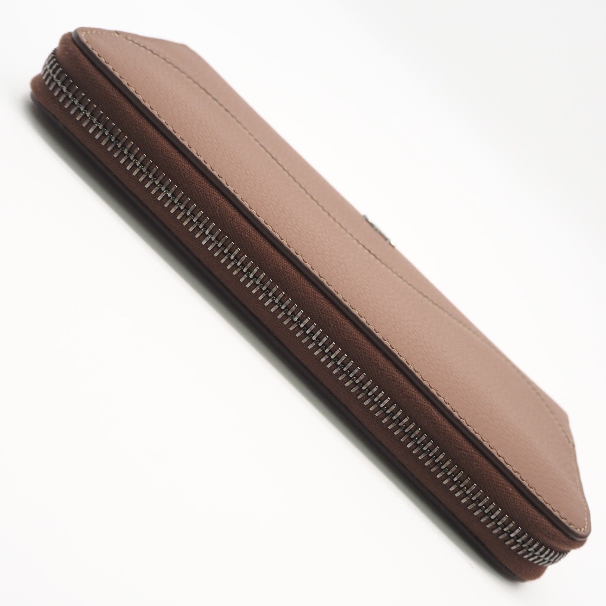 Christian Dior Brown Leather Long Wallet (Bi-Fold) (Pre-Owned)