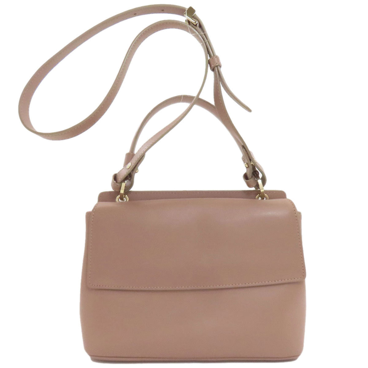 Bvlgari Pink Beige Leather Handbag (Pre-Owned)