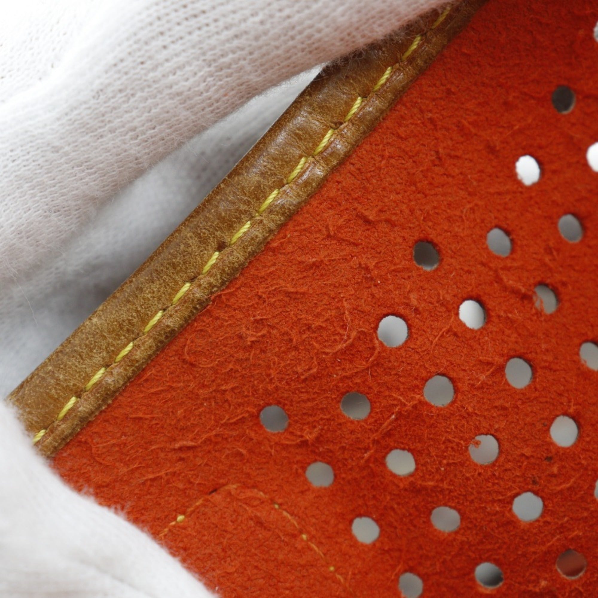 Louis Vuitton Brown Galle Orange Monogram Perforated Shoulder Bag (Pre-Owned)