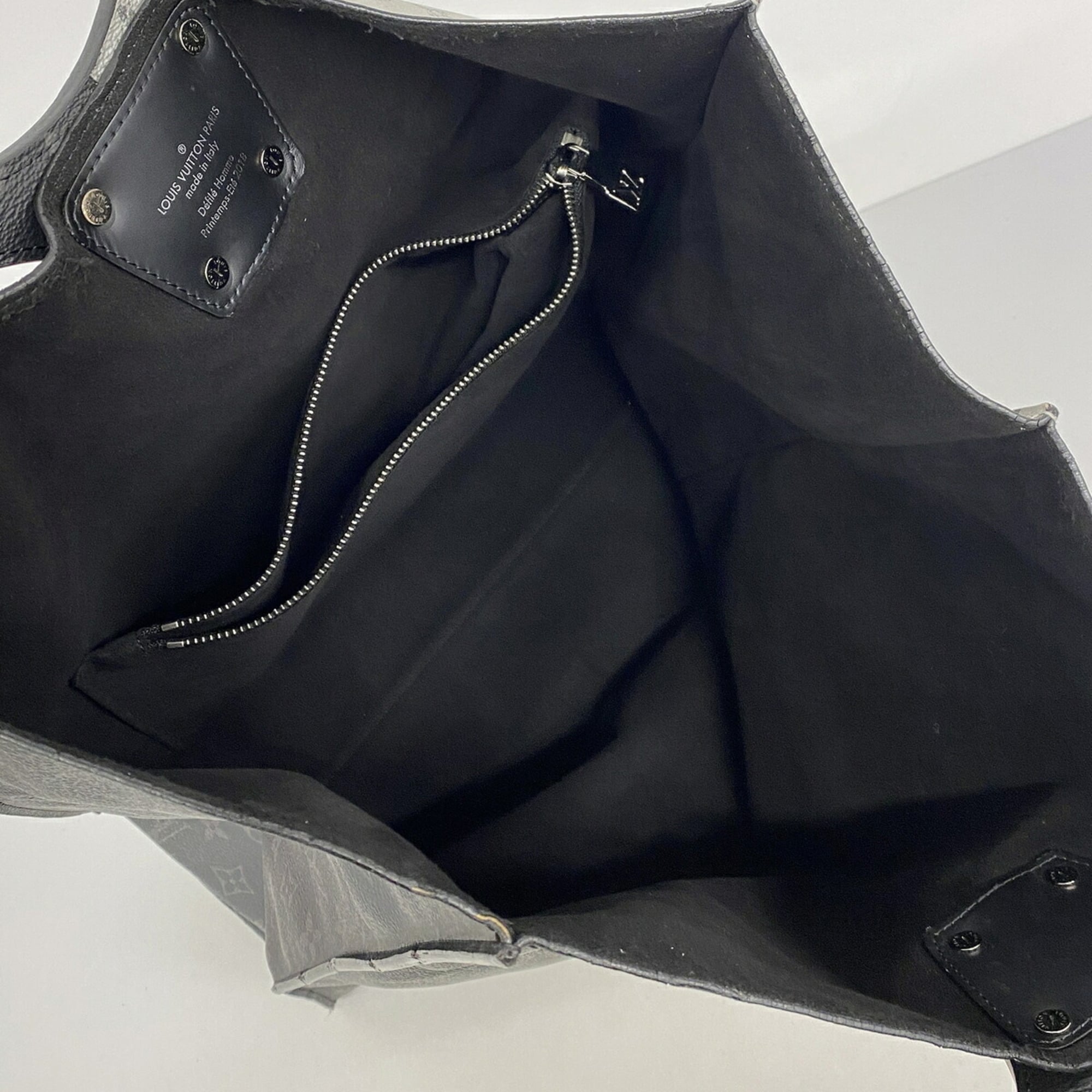 Louis Vuitton Black Gray Tote Bag (Pre-Owned)