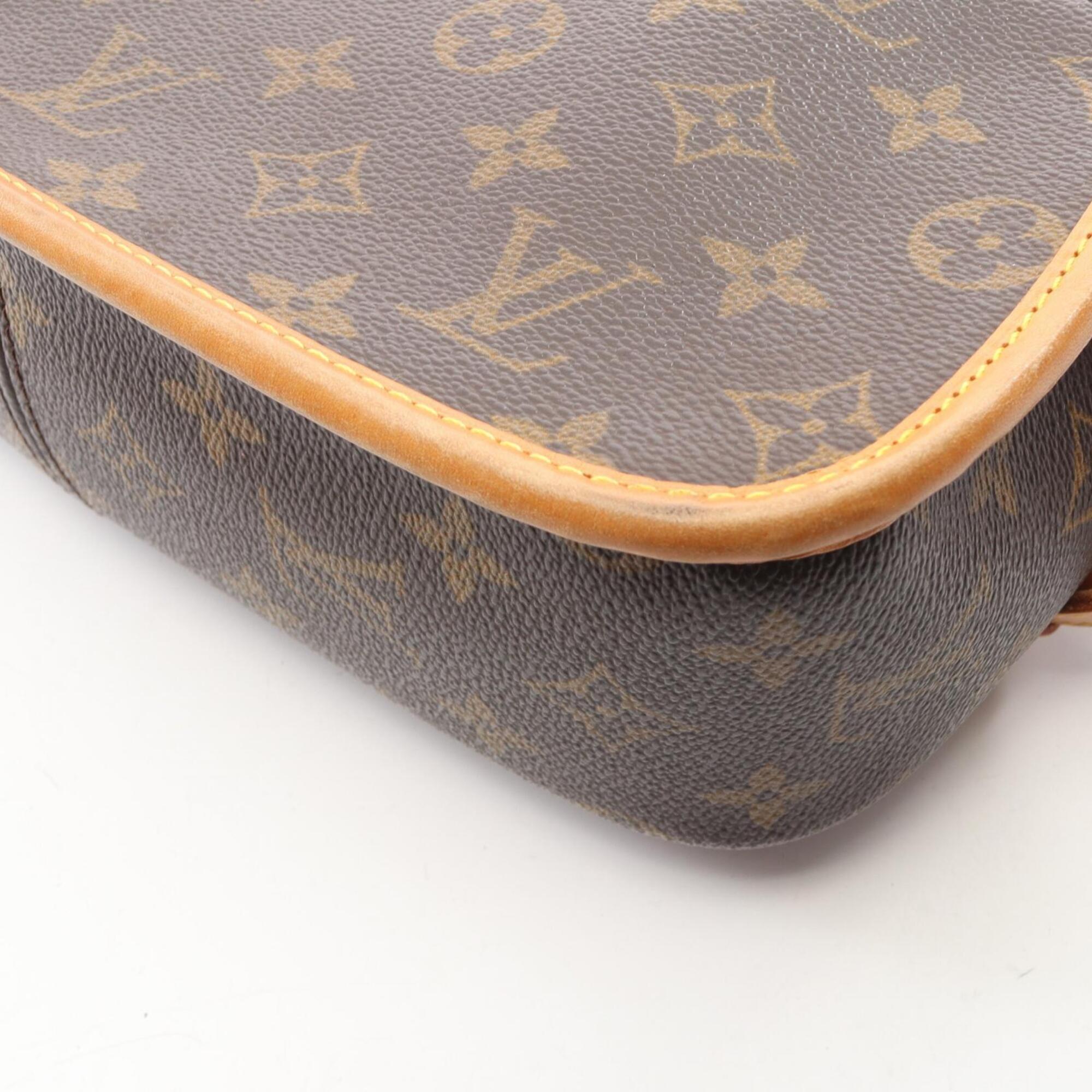 Louis Vuitton Brown Pvc Coated Canvas Leather Handbag Shoulder Bag (Pre-Owned)