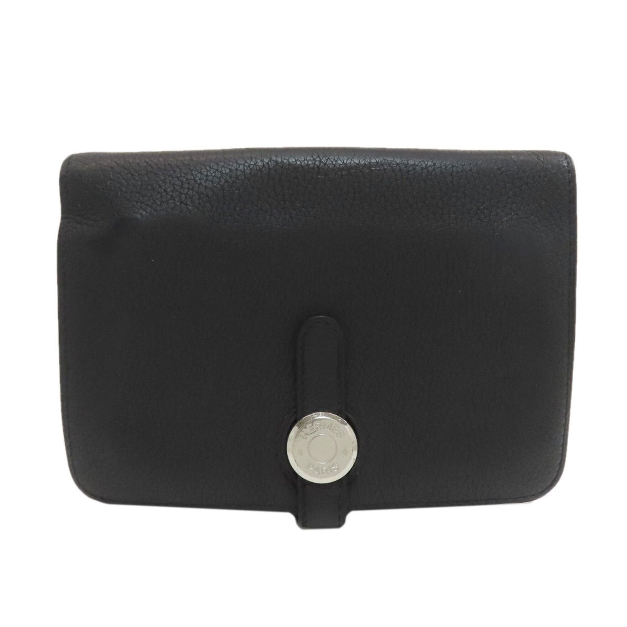 Hermes Black Togo Leather Wallet (Bi-Fold) (Pre-Owned)