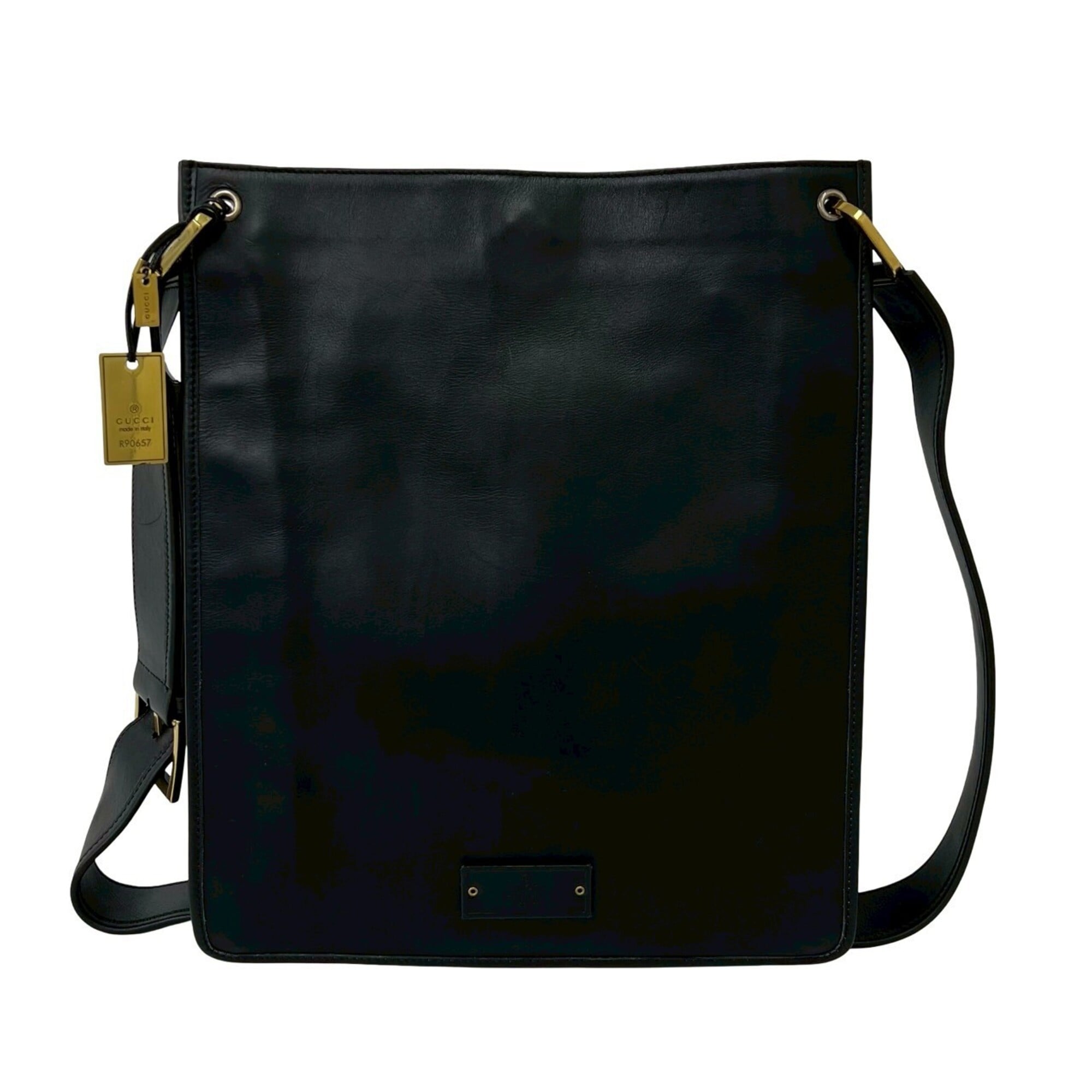 Gucci Black Leather Shoulder Bag (Pre-Owned)