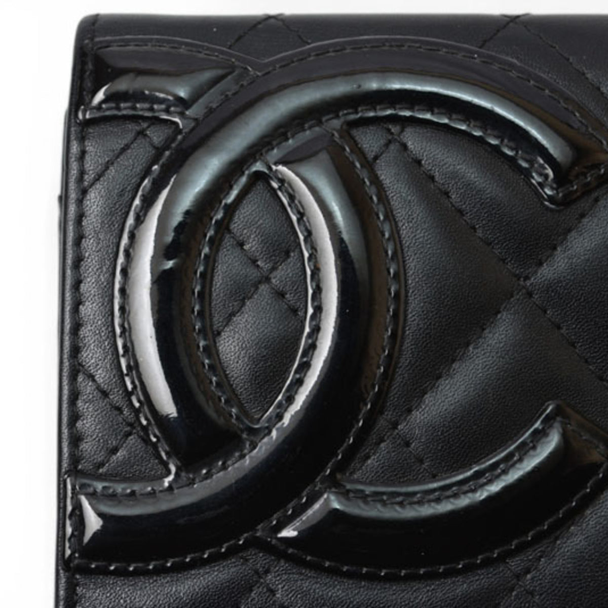 Chanel Black Pink Leather Wallet (Bi-Fold) (Pre-Owned)