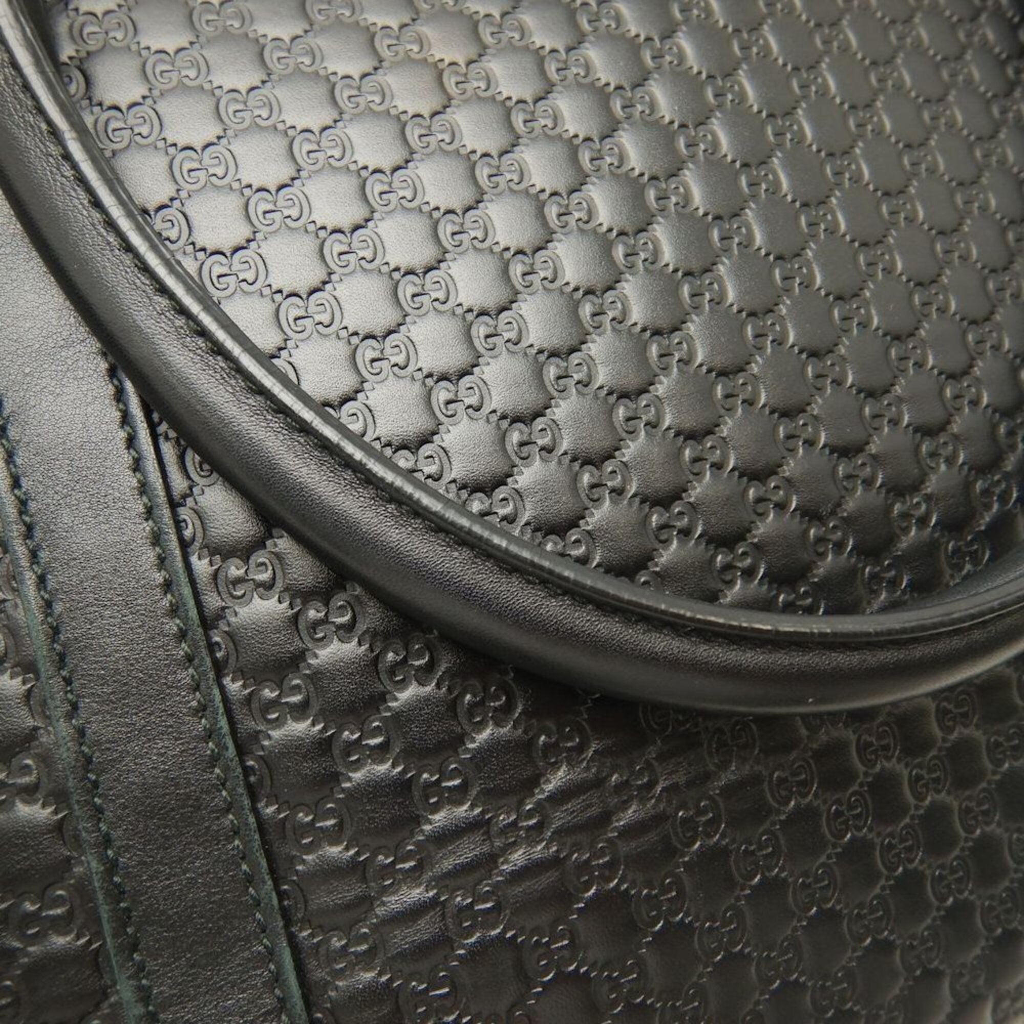 Gucci Microguccissima Black Leather Tote Bag (Pre-Owned)
