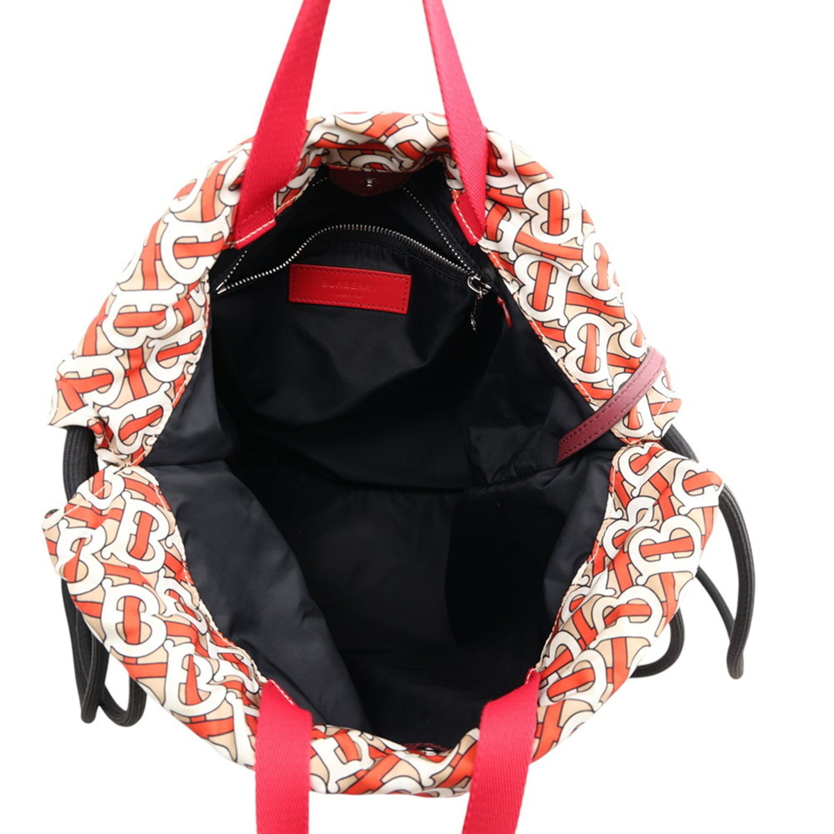 Burberry Beige Orange White Nylon Backpack (Pre-Owned)