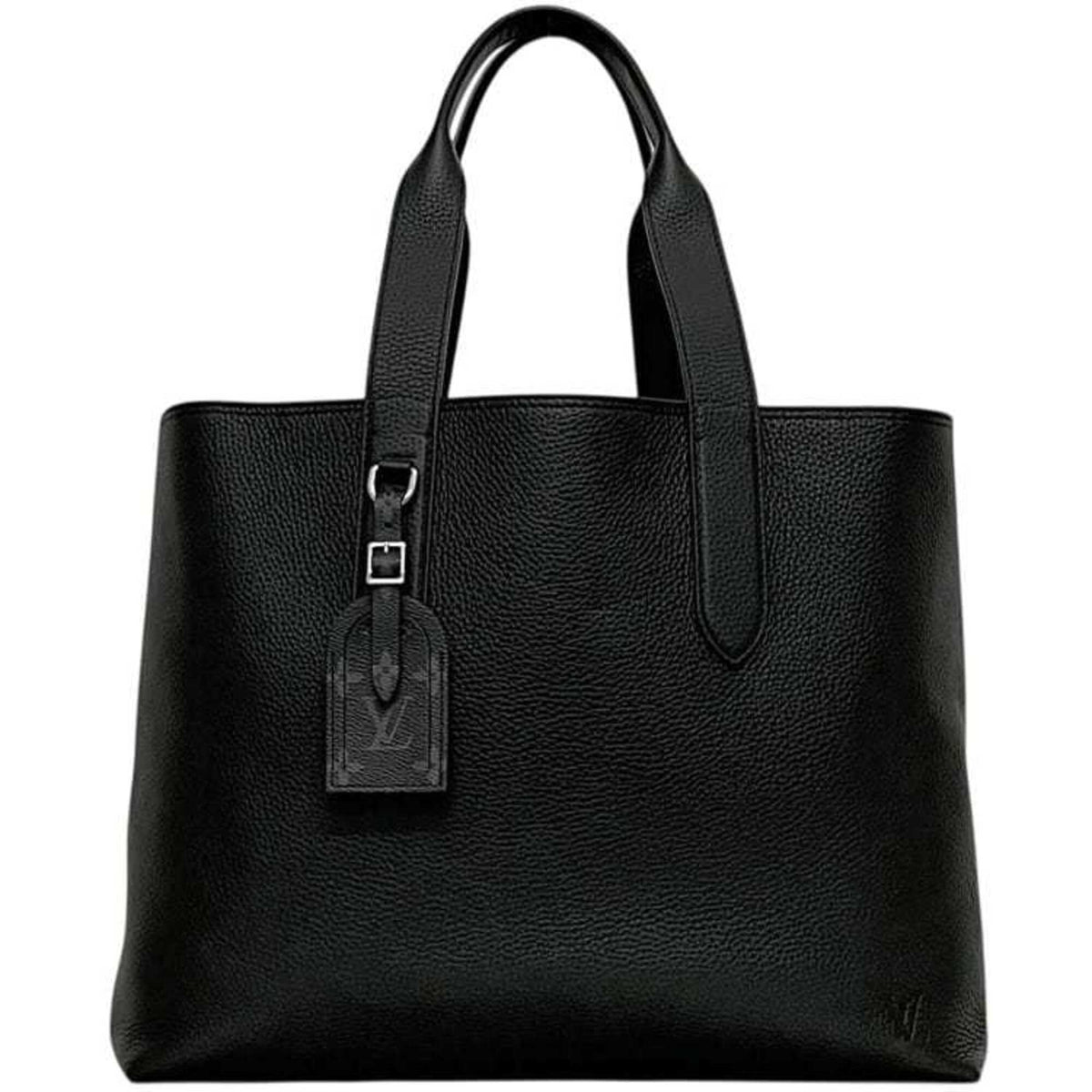 Louis Vuitton Black Noir Leather Tote Bag (Pre-Owned)