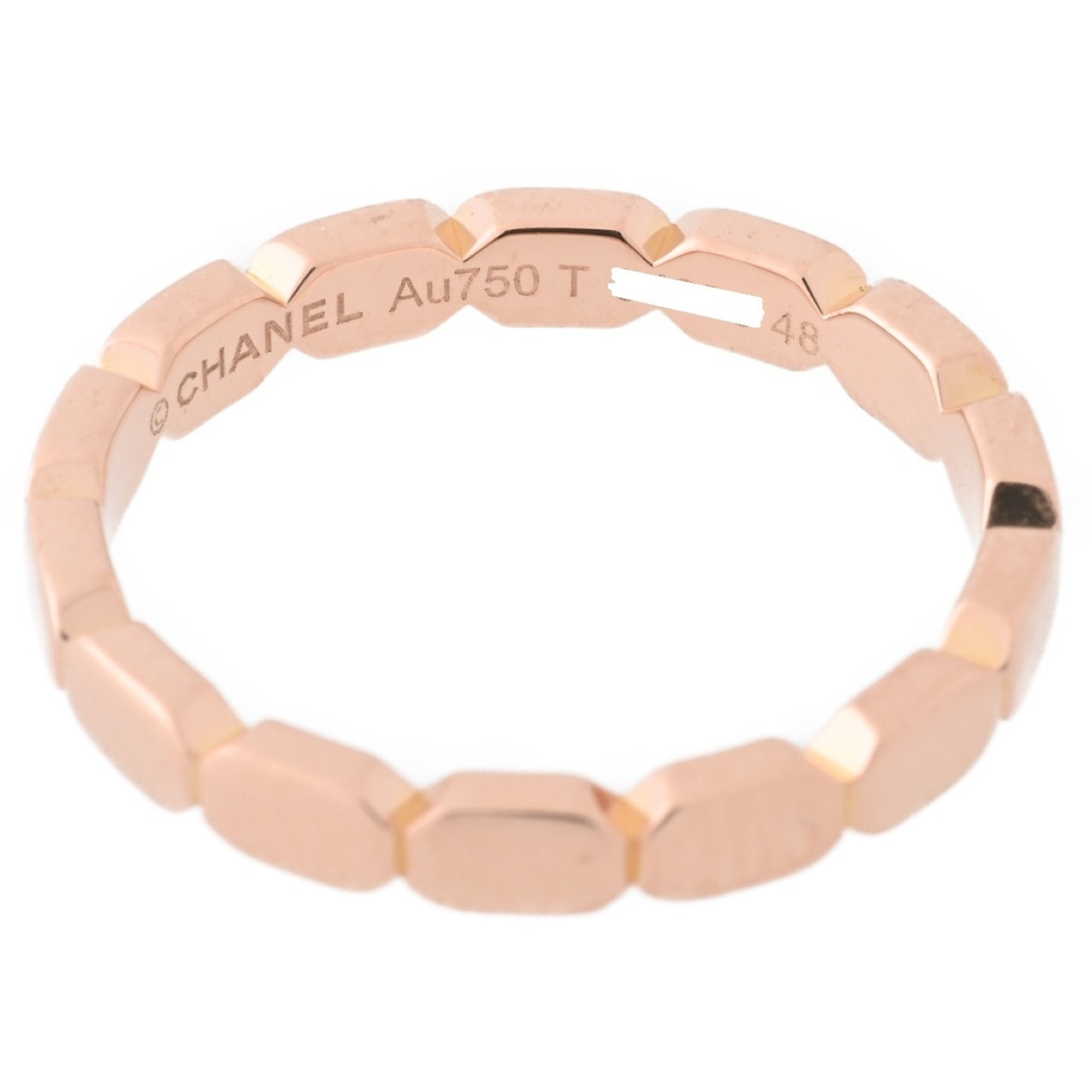 Chanel Pink Gold Pink Gold (18K) Band Ring (Pre-Owned)