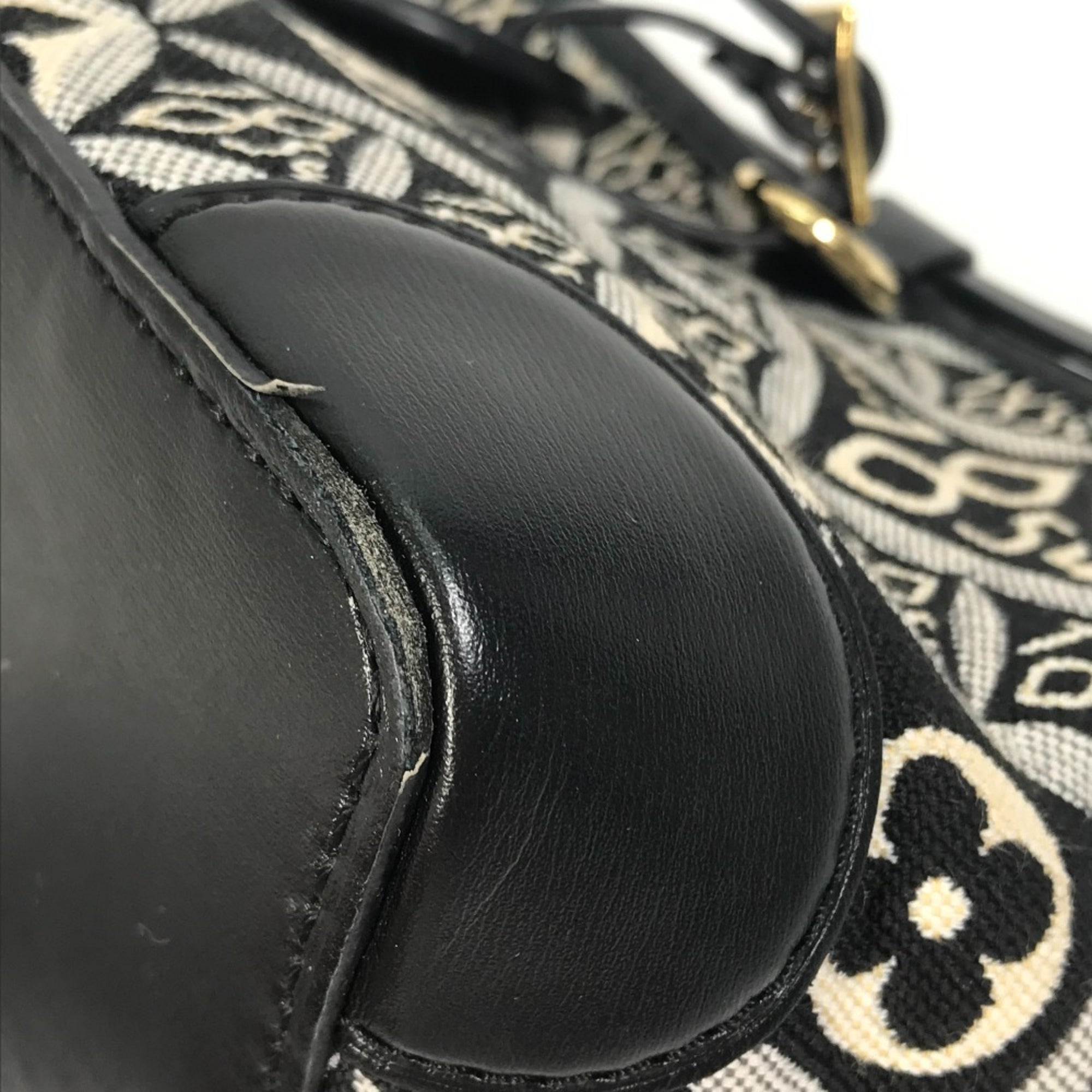 Louis Vuitton Black Noir Jacquard Pochette Shoulder Bag (Pre-Owned)